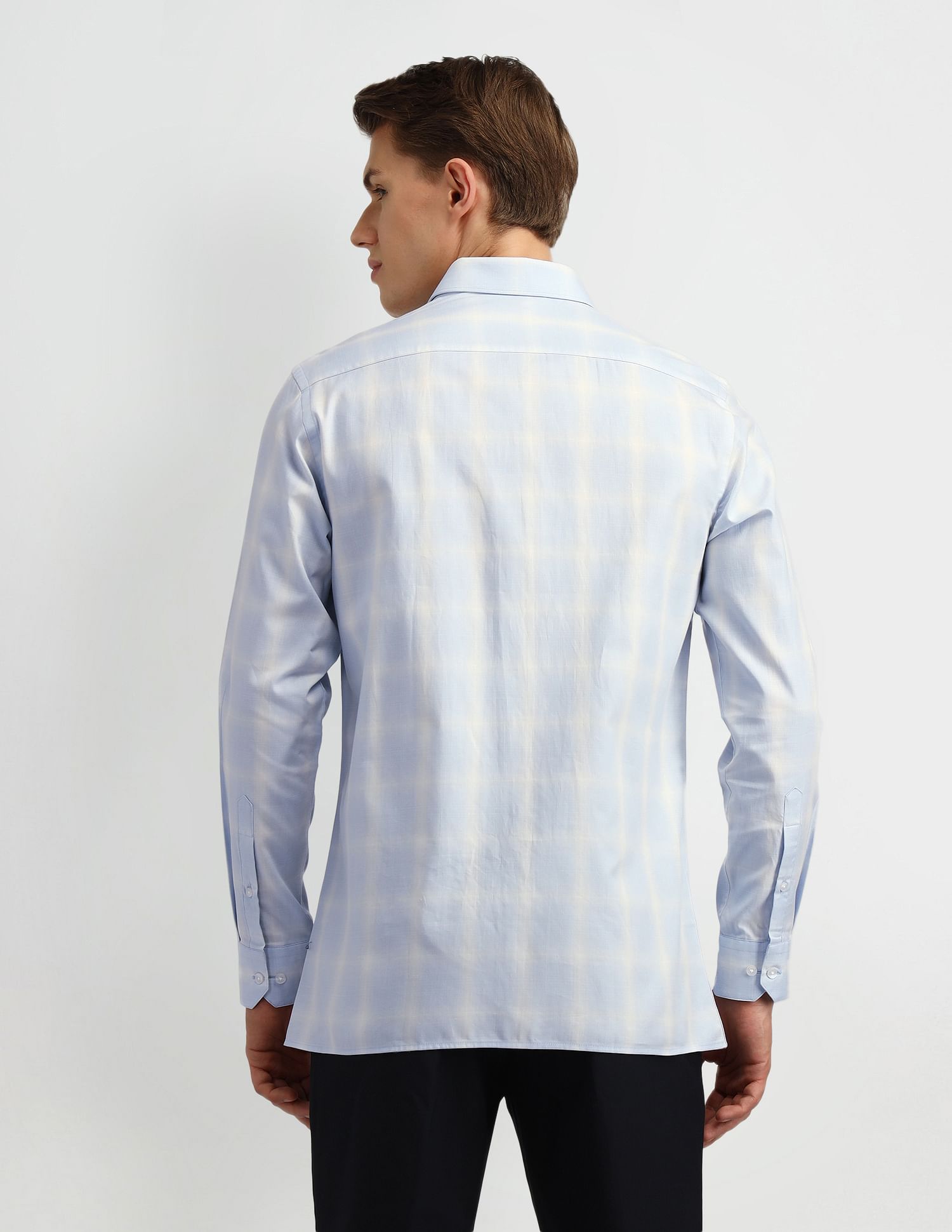 Arrow Liberty Classic Regular Fit Windowpane Checked Shirt
