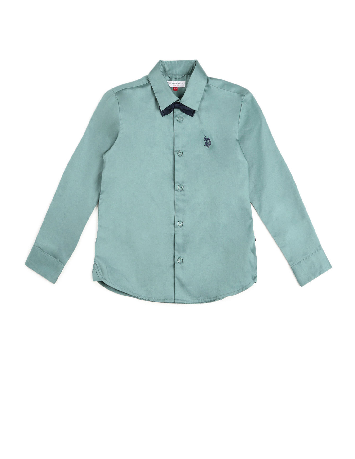 U.S. Polo Assn. Kids Boys Pure Cotton Regular Fit Shirt