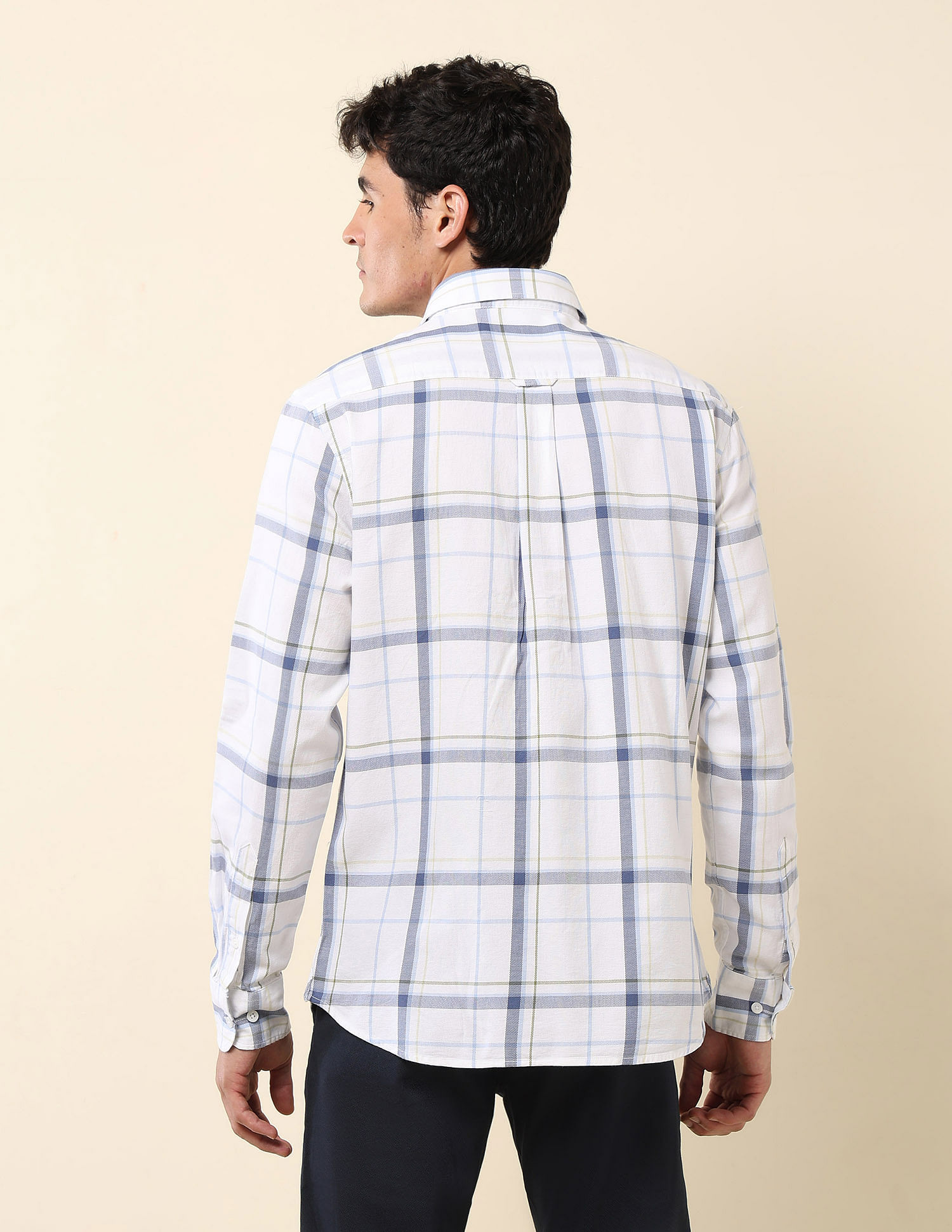 U.S. Polo Assn. Grid Tattersall Checked Tailored Fit Shirt