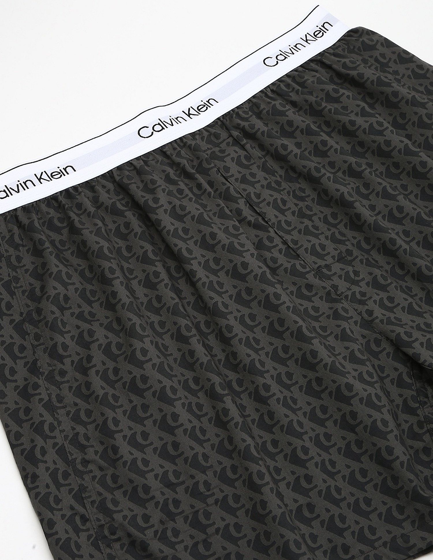 Calvin Klein Underwear Printed Green Cotton Boxers
