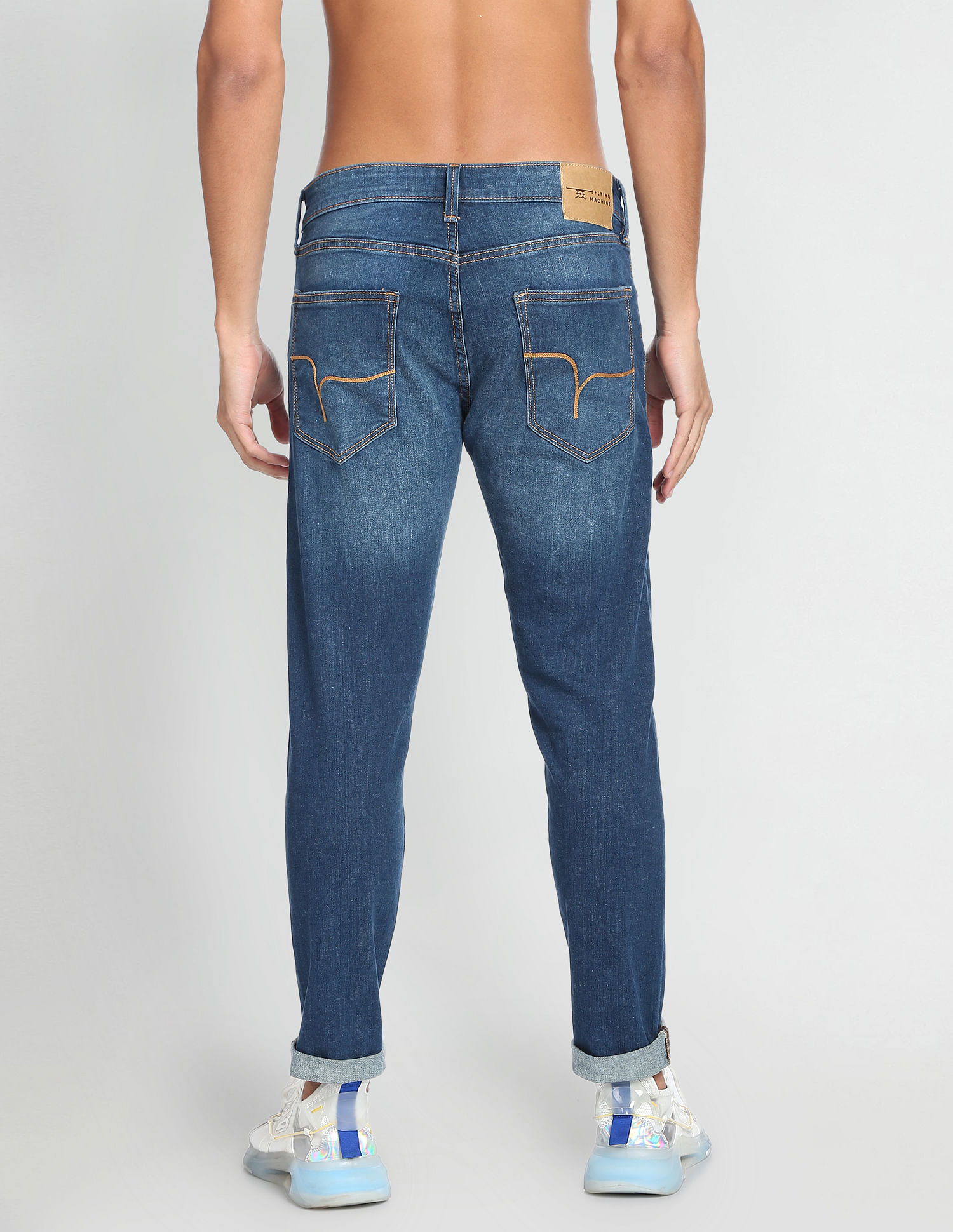 Flying Machine Stone Wash Slim Tapered Fit Jeans