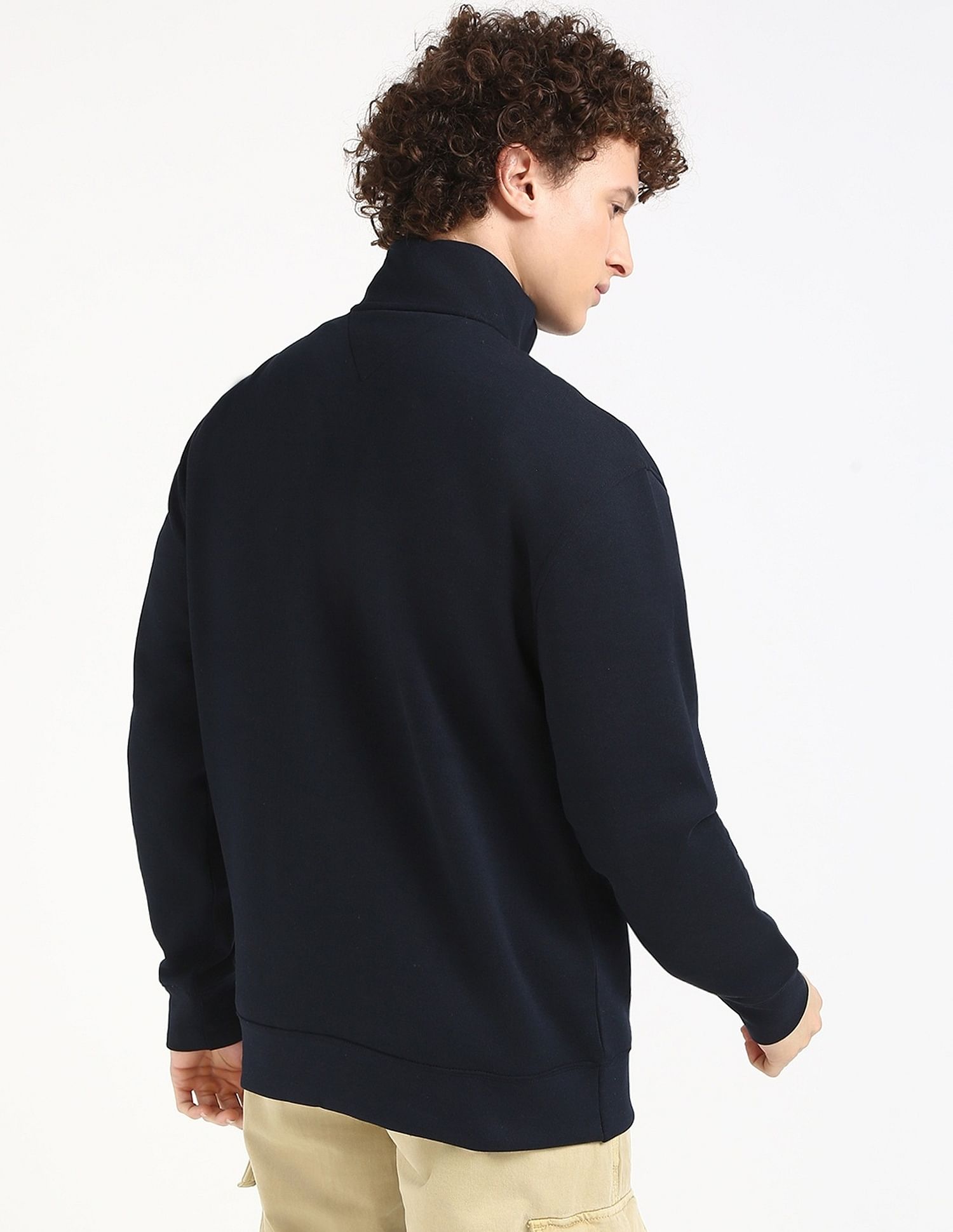 Tommy Hilfiger Solid Regular-Fit Cotton Sweatshirt