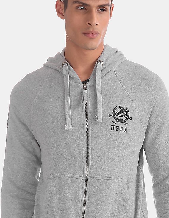 U.S. Polo Assn. Hooded Heathered Sweatshirt