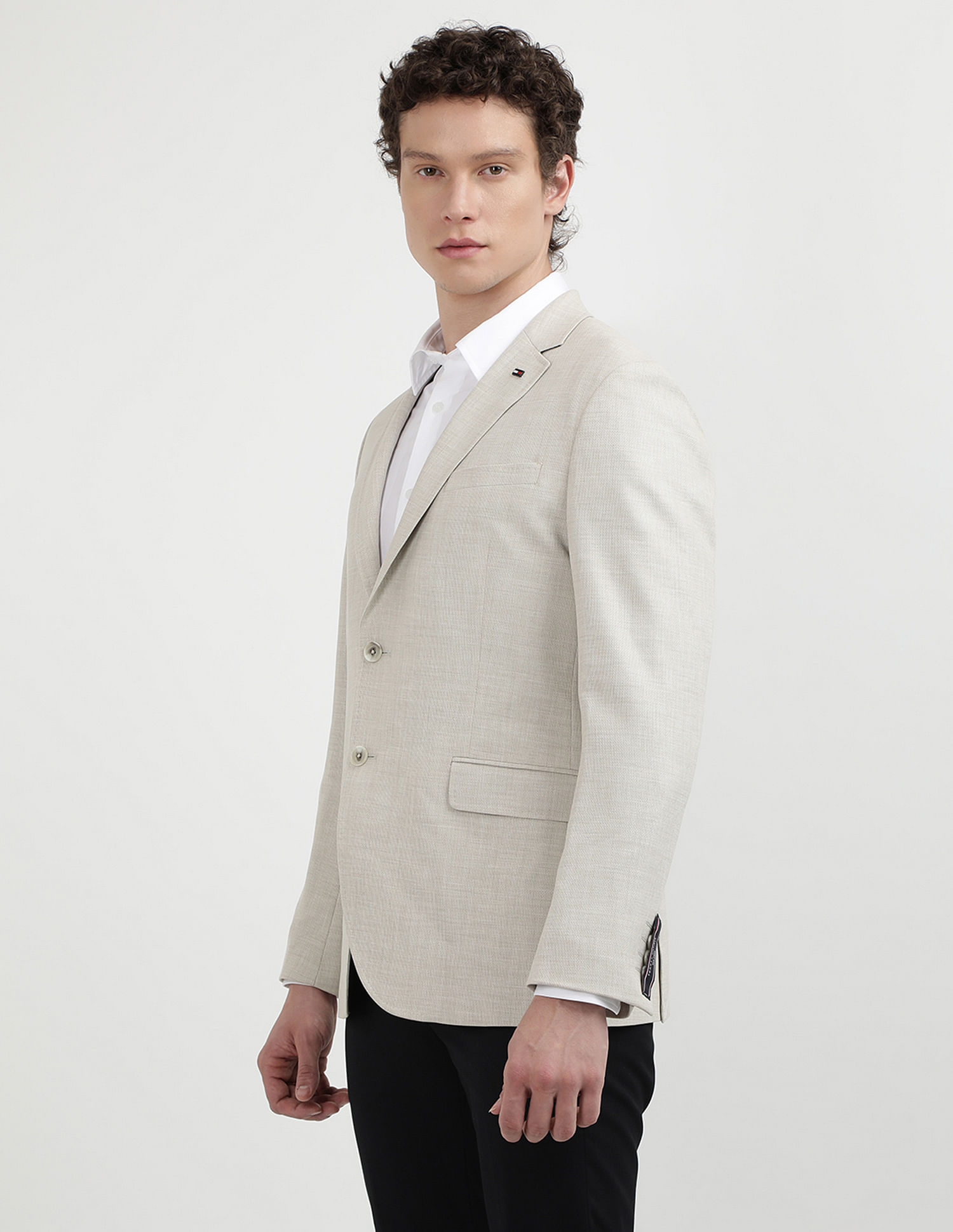 Tommy Hilfiger Honeycomb Basket Weave Structured Blazers