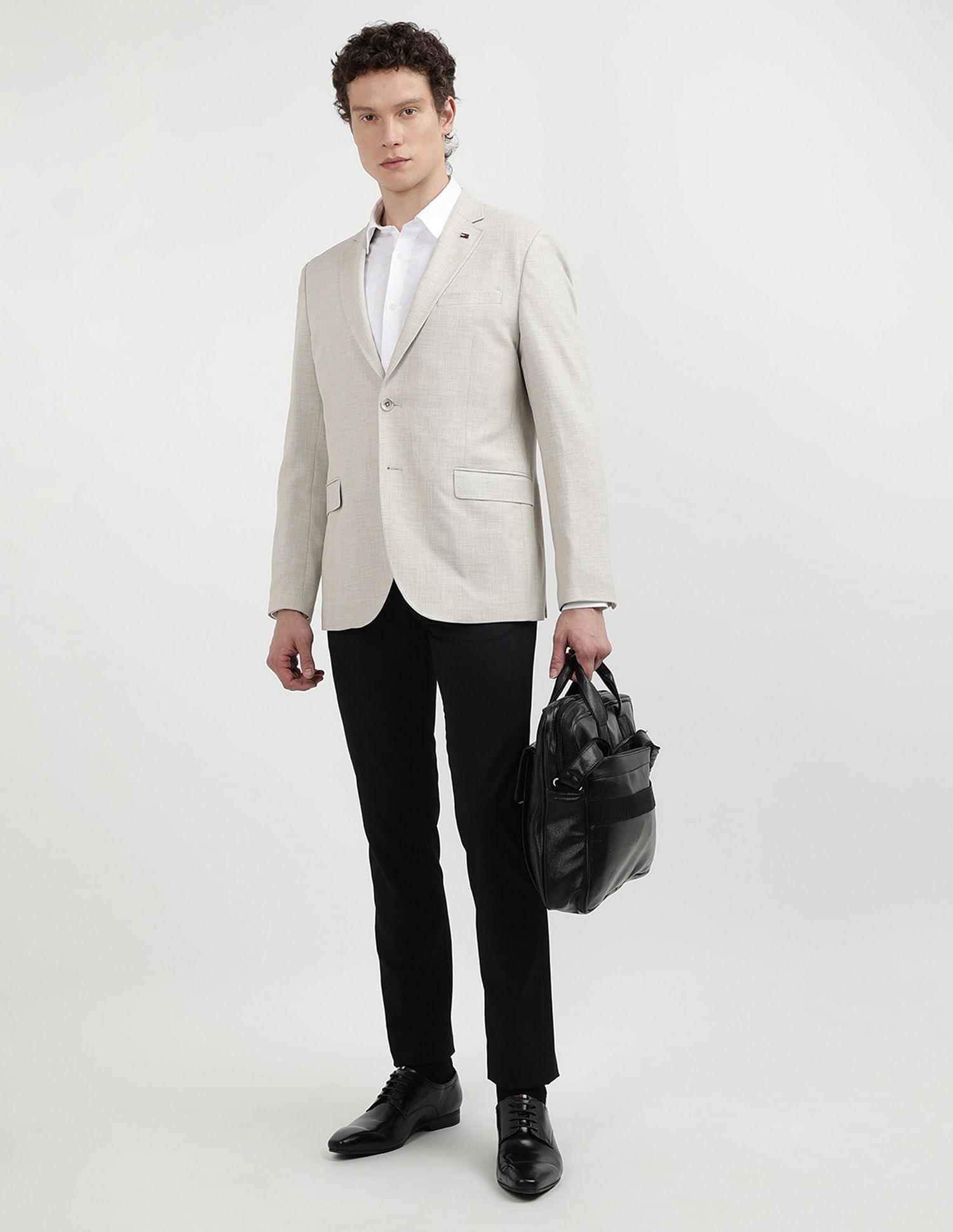 Tommy Hilfiger Honeycomb Basket Weave Structured Blazers