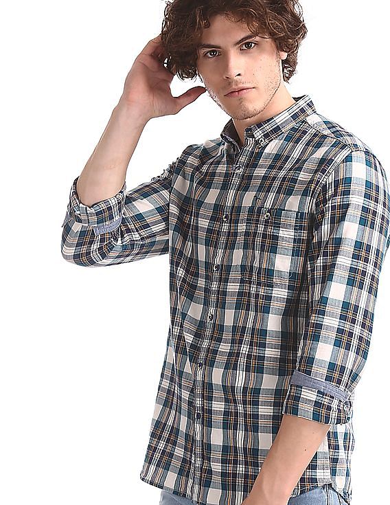 Flying Machine Regular Fit Button-Down Shirt