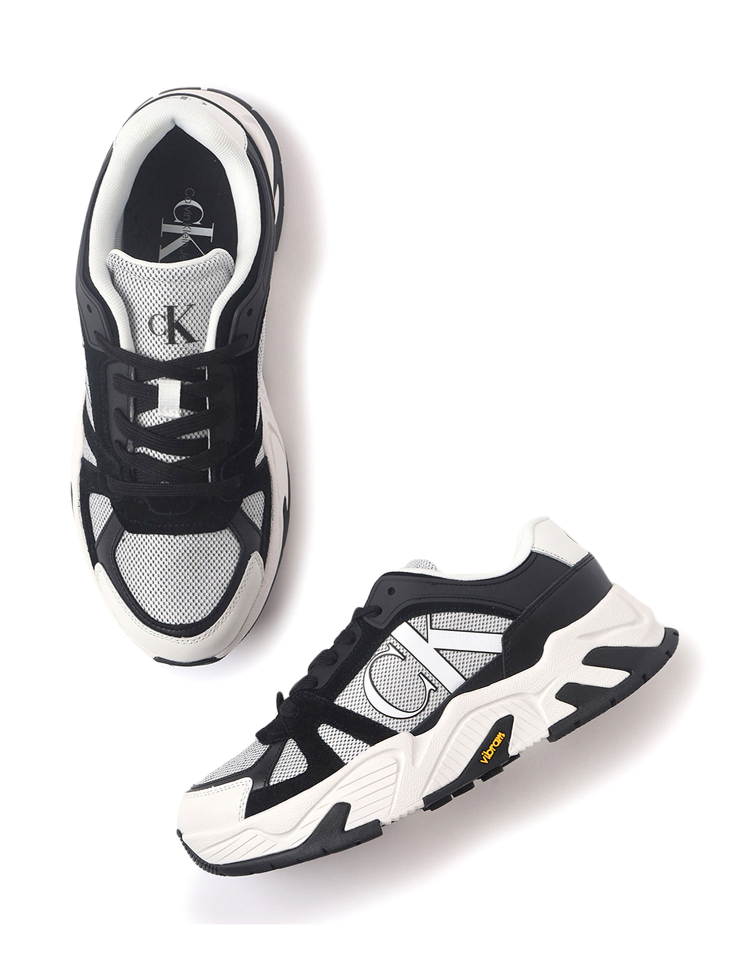 Buy Calvin Klein Men Chunky Runner Leather Sneakers