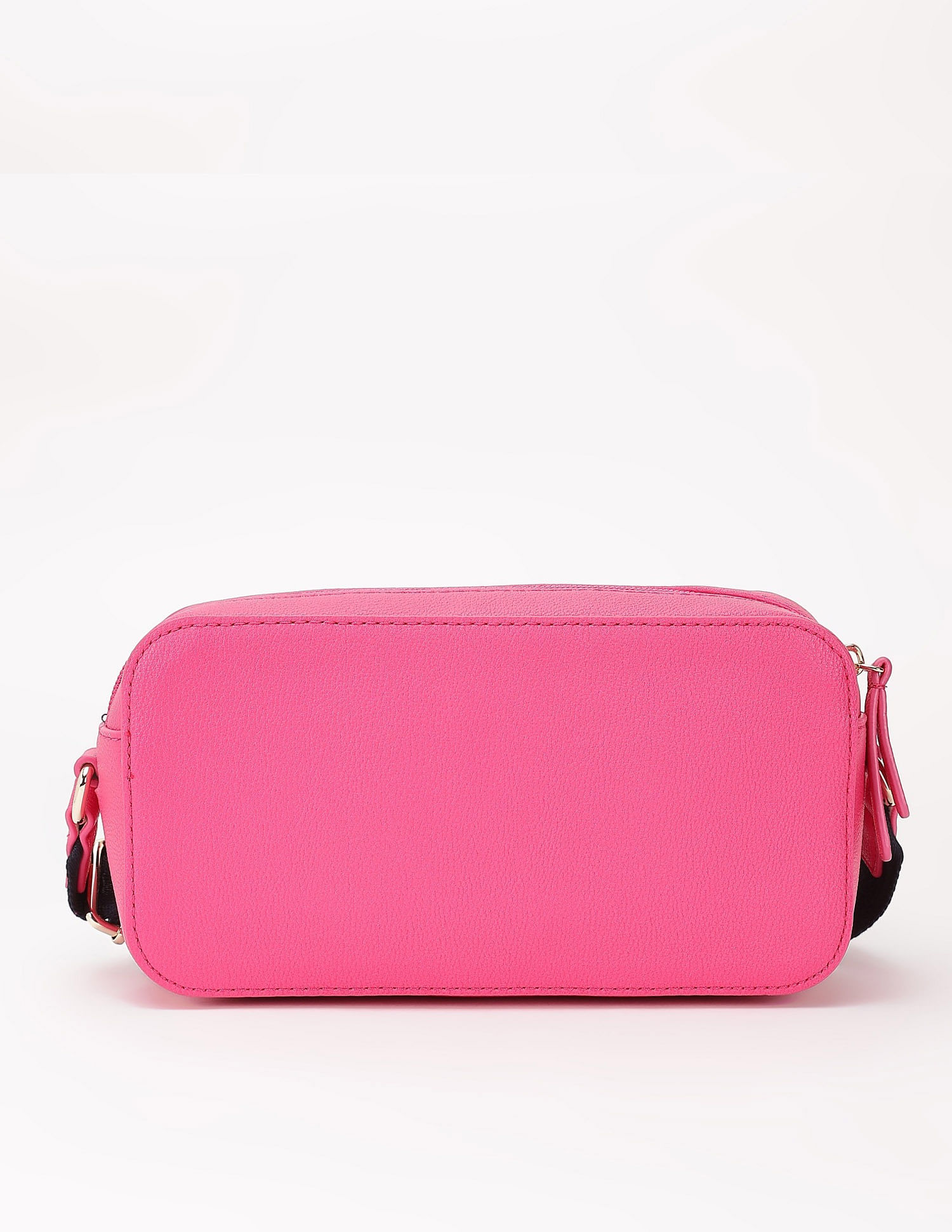 Tommy Hilfiger Solid Pink Pu Sling Bag