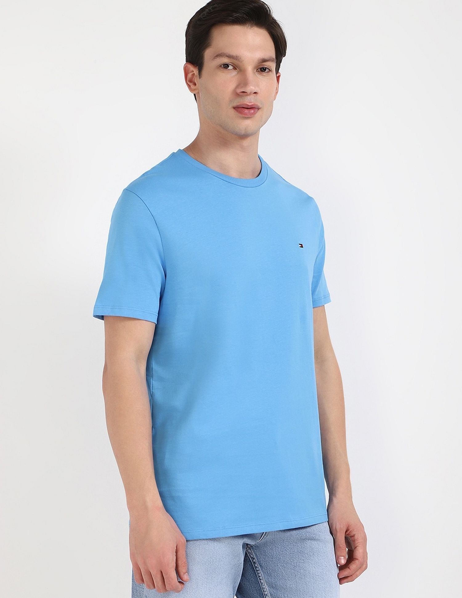 Tommy Hilfiger Solid Regular-Fit Cotton T-Shirt