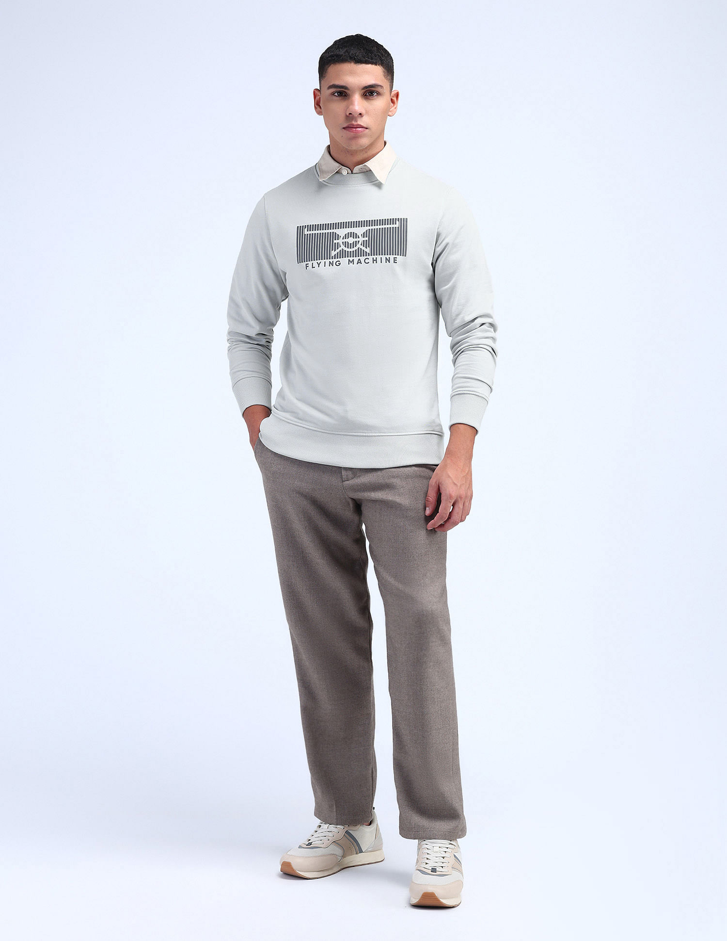 Flying Machine Brand Printed Cotton Sweatshirt