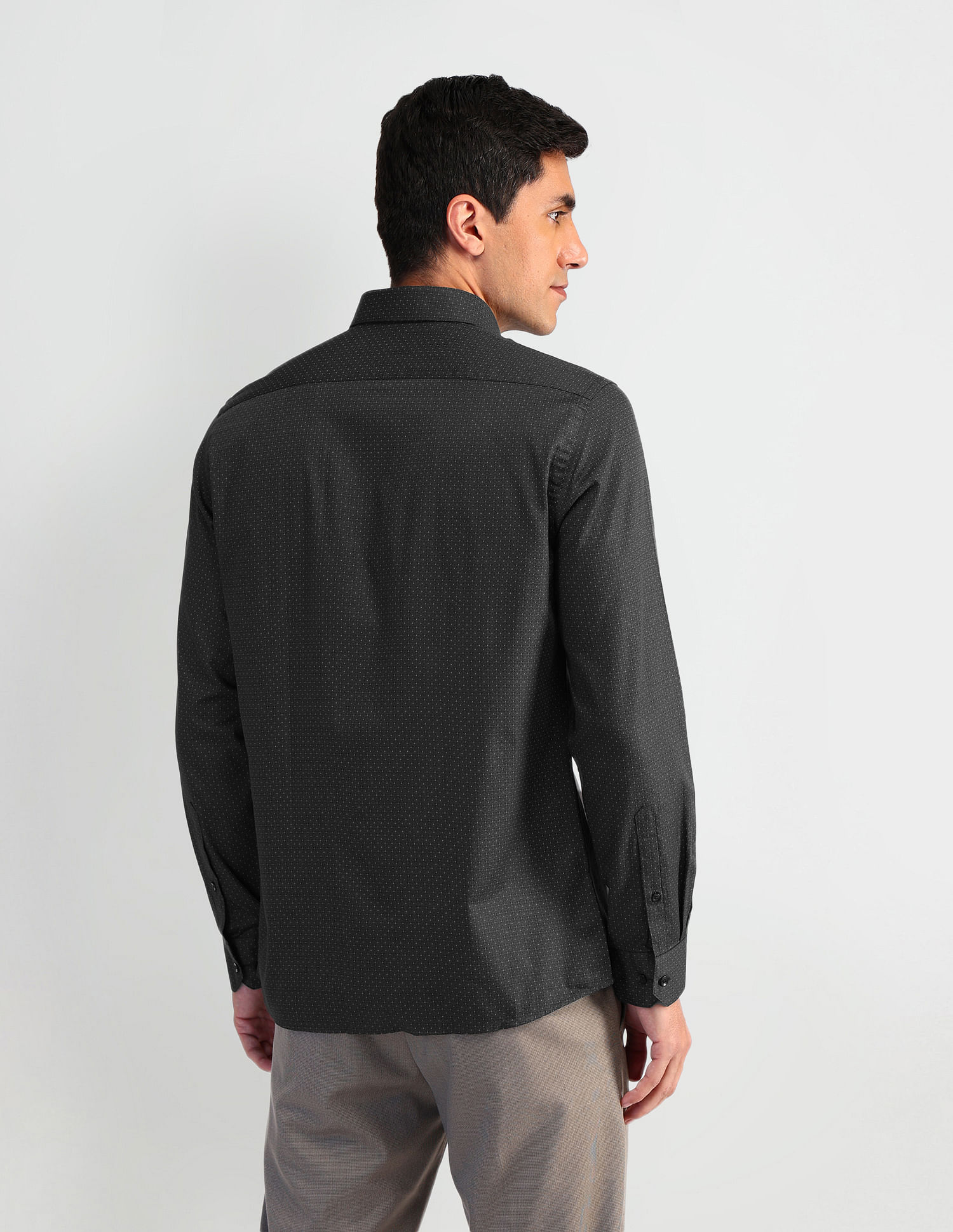 Arrow Motif Print Casual Shirt