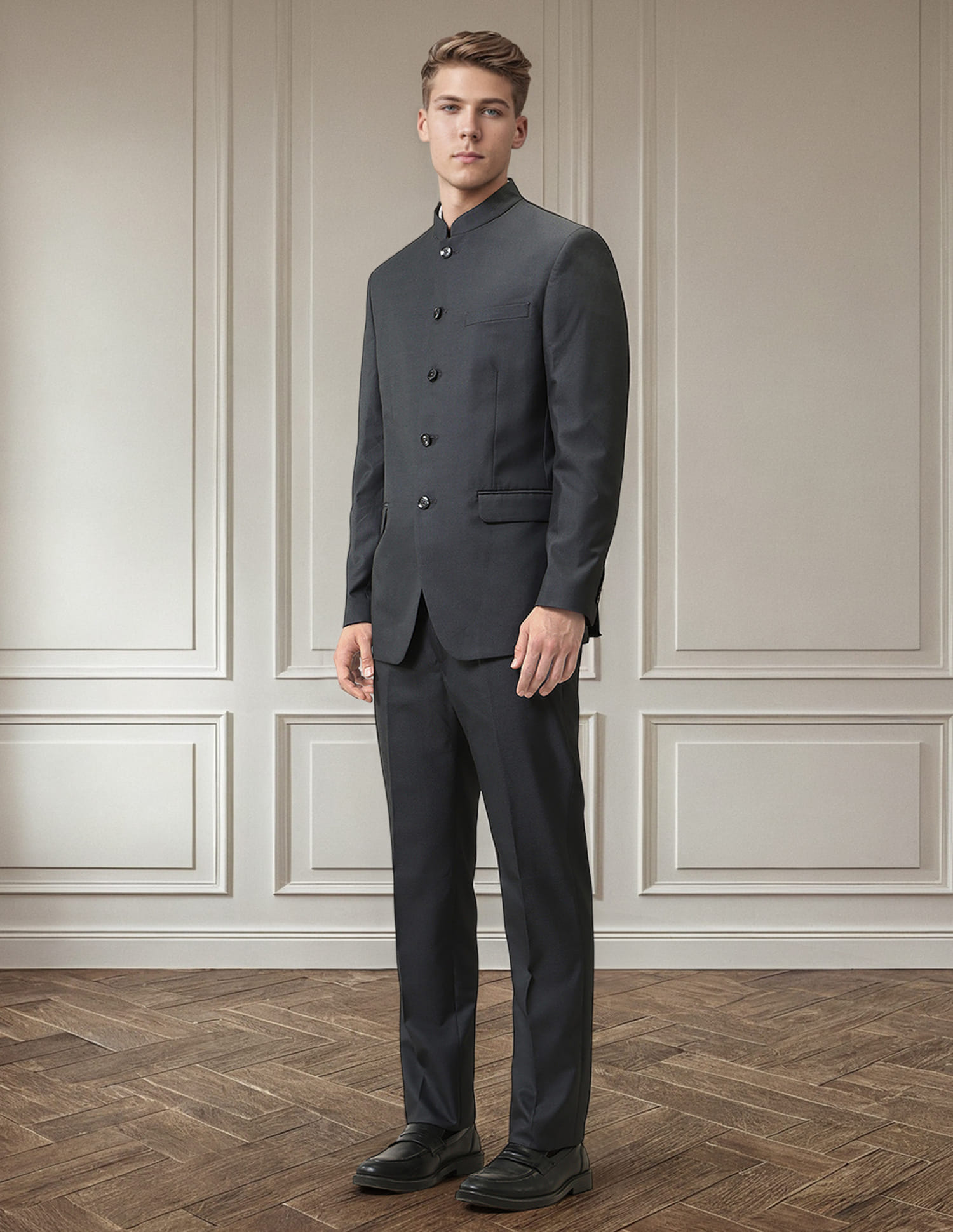 Buy Arrow Tailored Fit Mandarin Collar Ceremony Suit - NNNOW.com