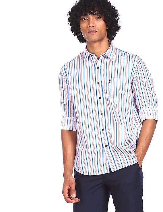 multi colored checkered shirt