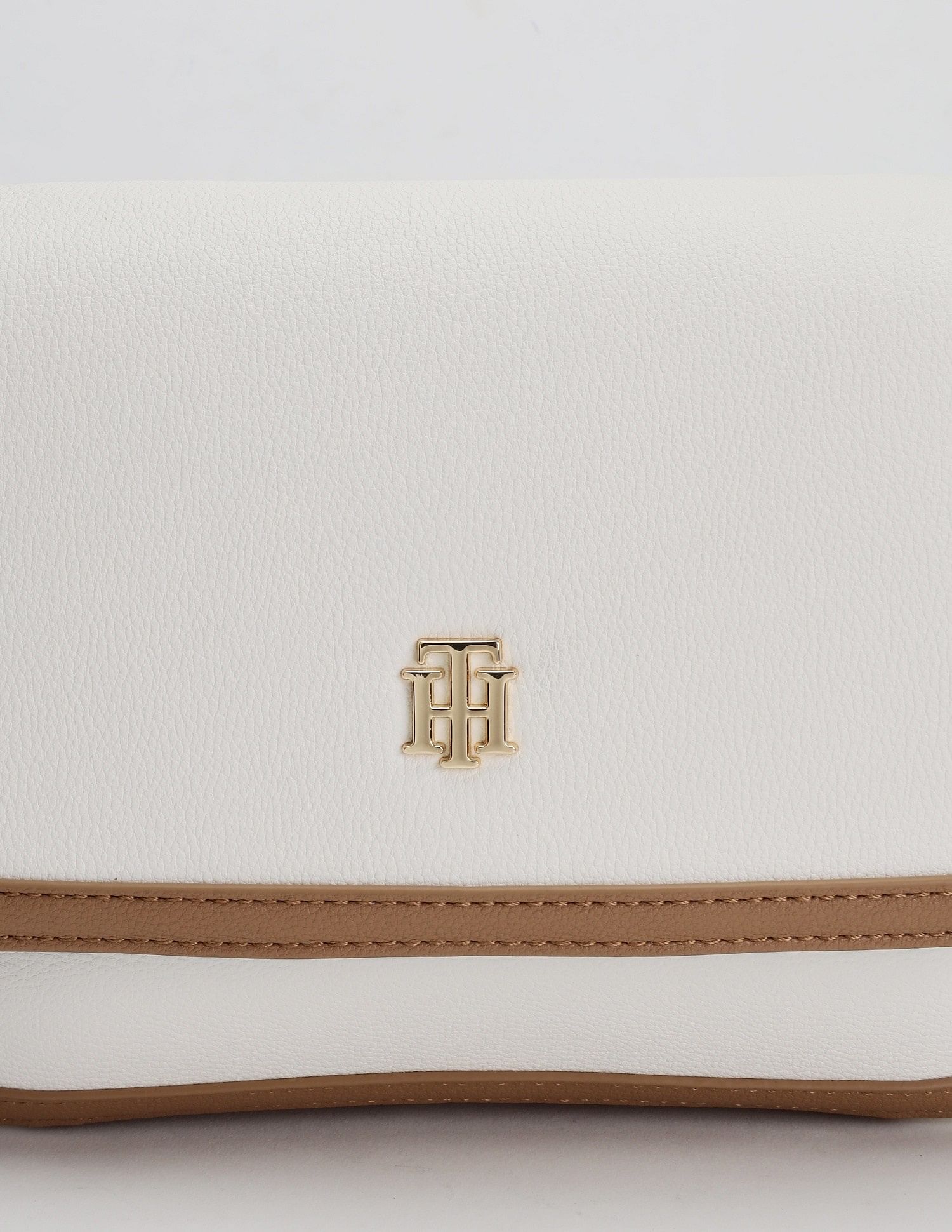 Tommy Hilfiger Solid Brown Pu Sling Bag