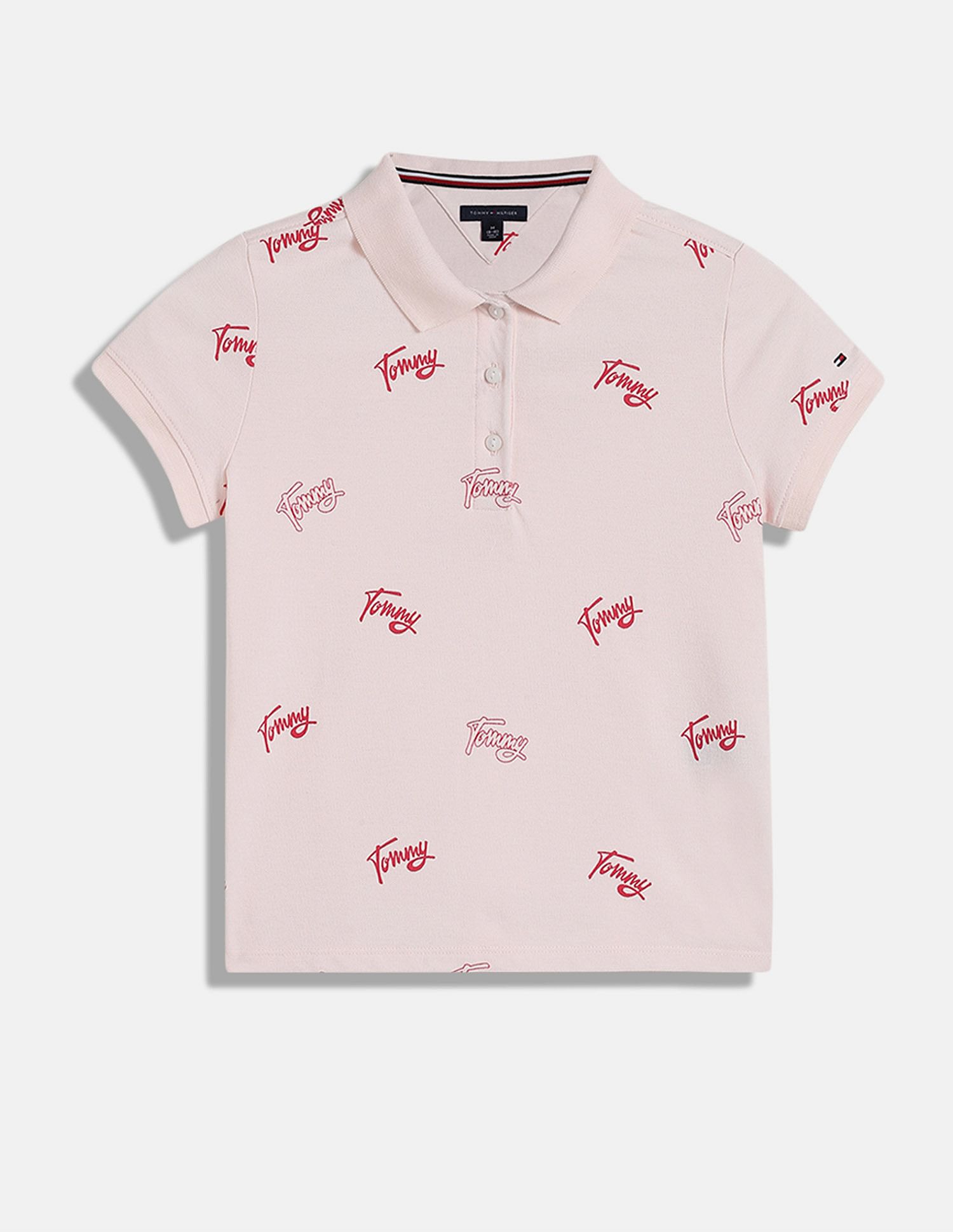 Tommy Hilfiger Kids Pink Girls' T-shirt for Cute Look