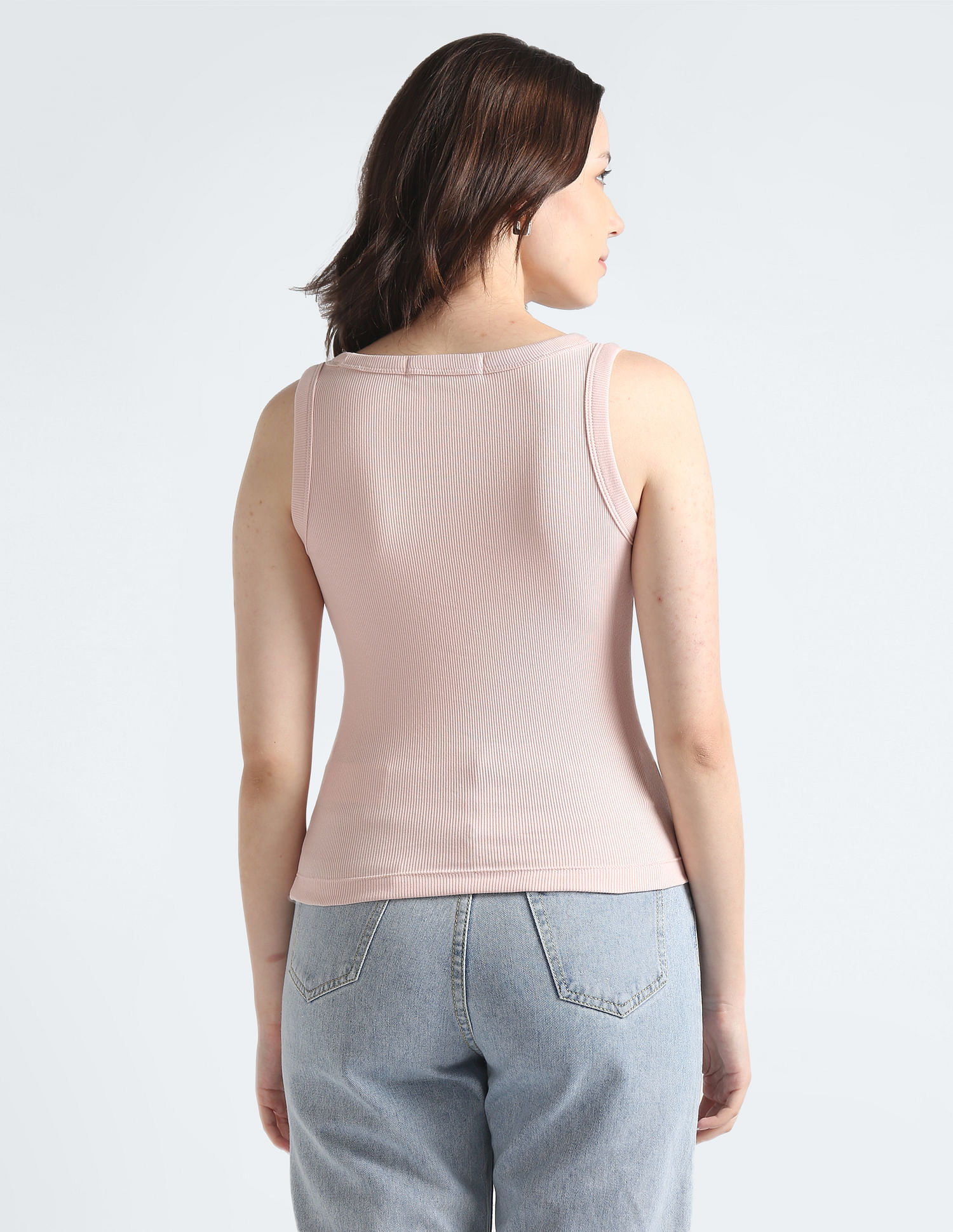 Calvin Klein Solid Ribbed Tank Top