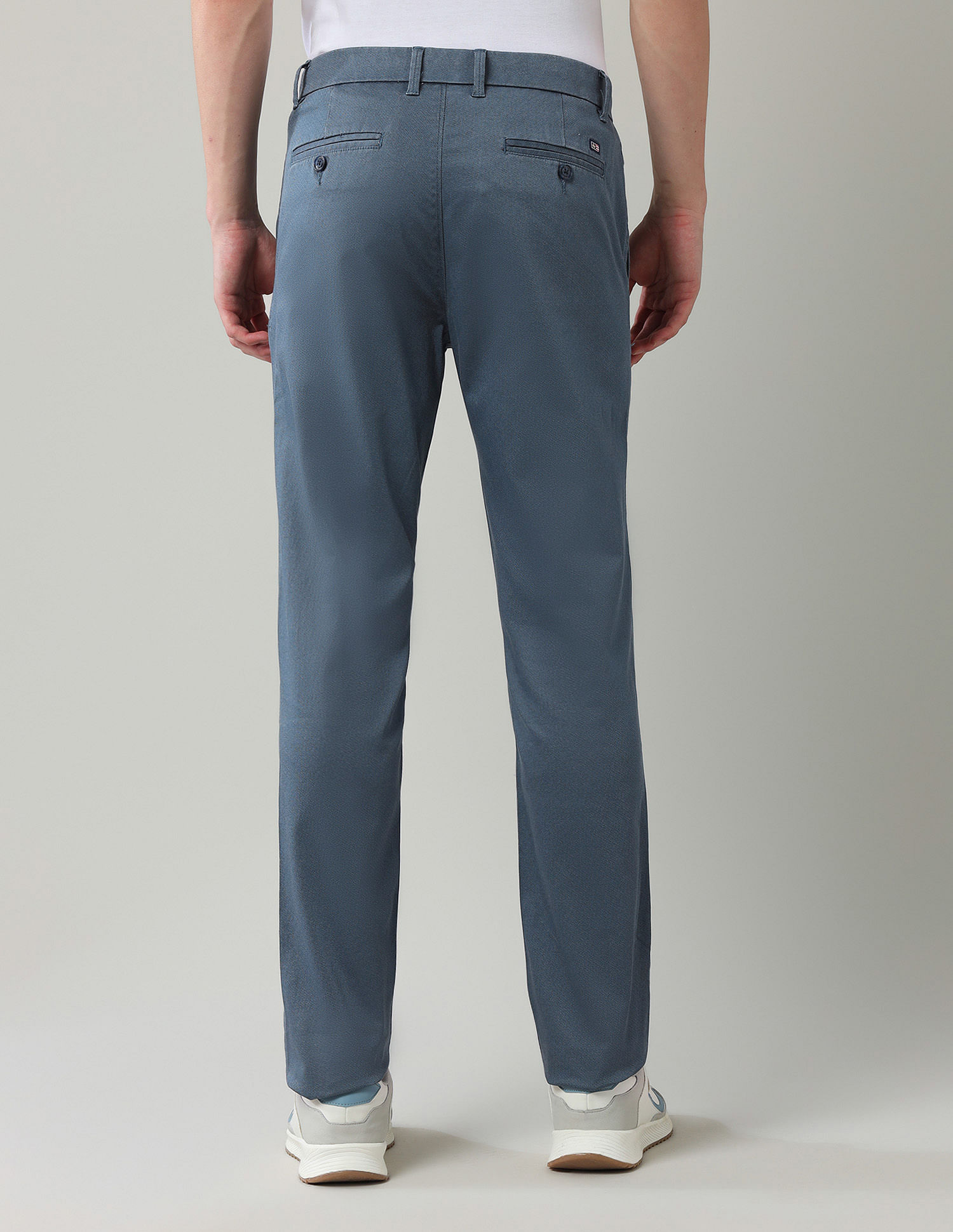 Arrow Sport Solid Slim Fit Trousers