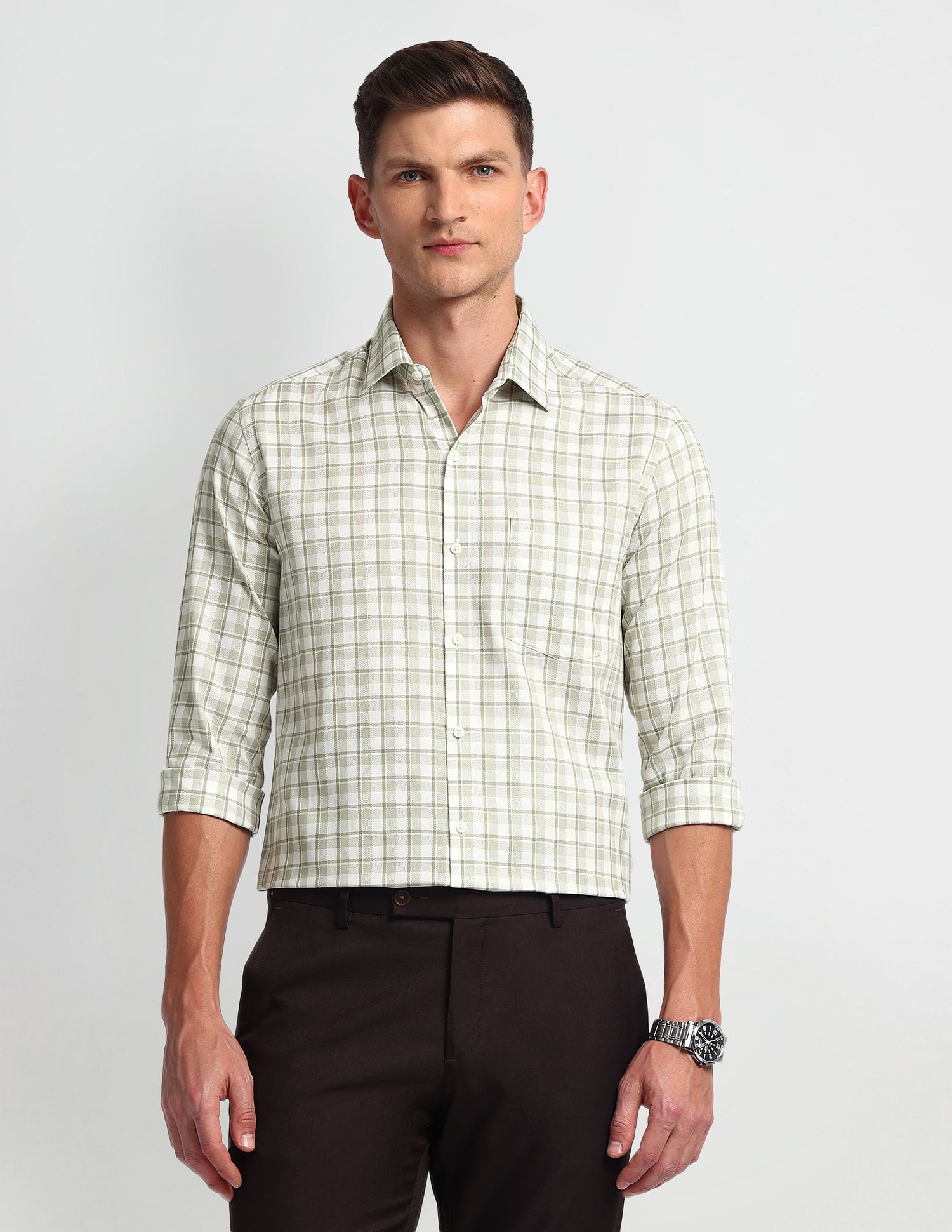 Arrow Manhattan Slim Cotton Shirt