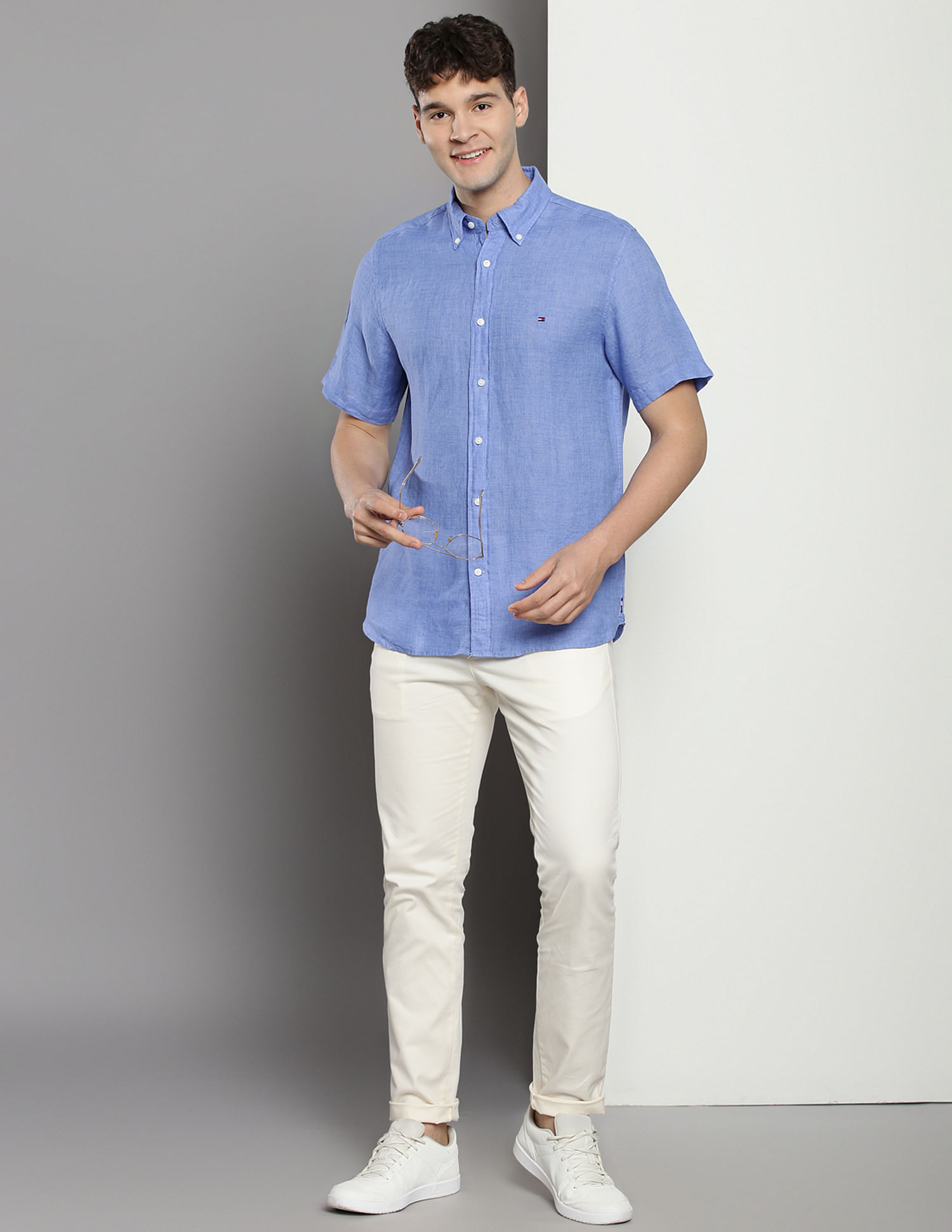 Tommy Hilfiger Pigment Dyed Linen Shirt