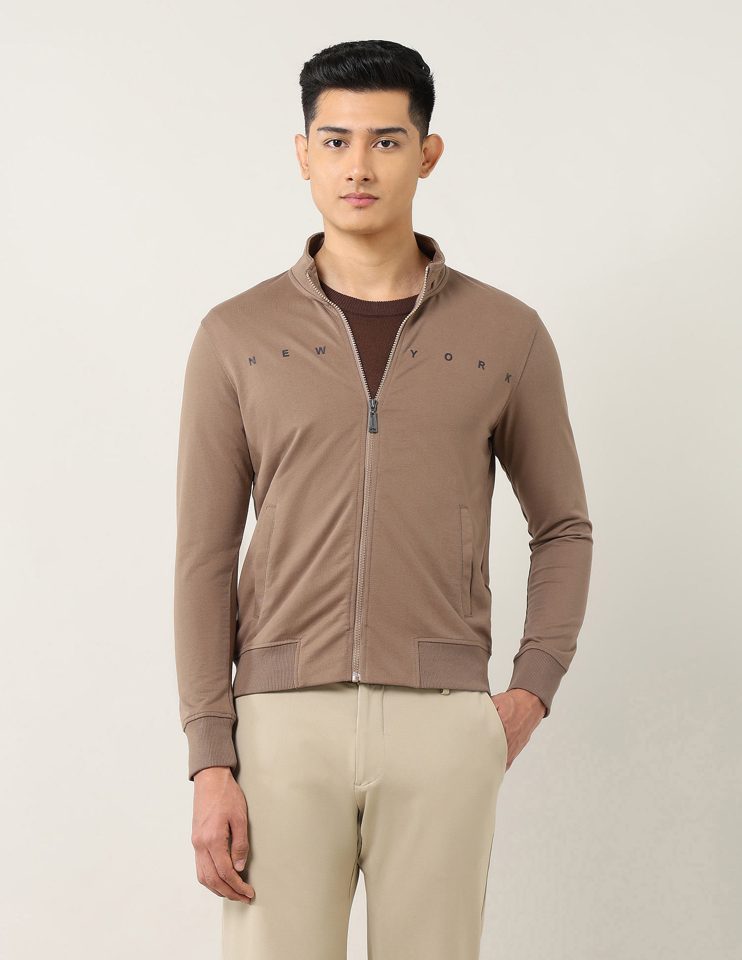 Arrow Sport Regular Fit Printed Sweatshirt