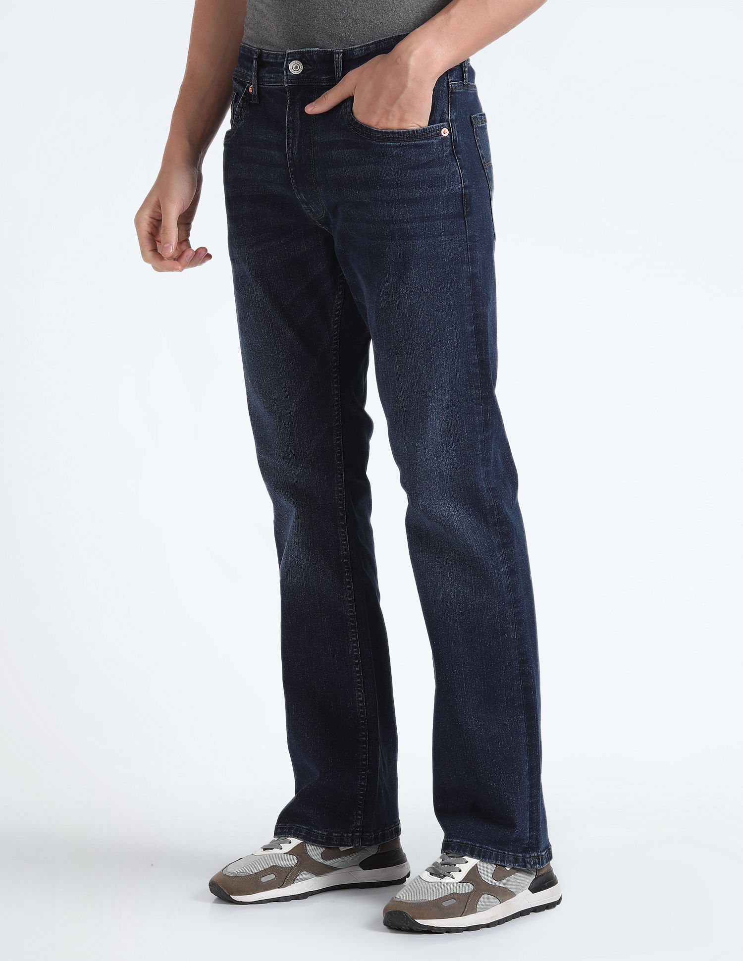 Flying Machine Mid Rise Bootcut Jeans