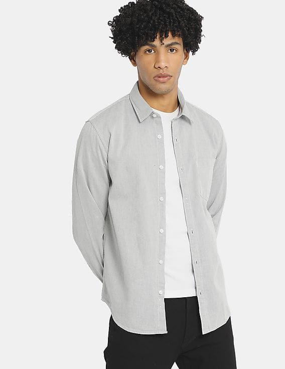 light grey casual shirt