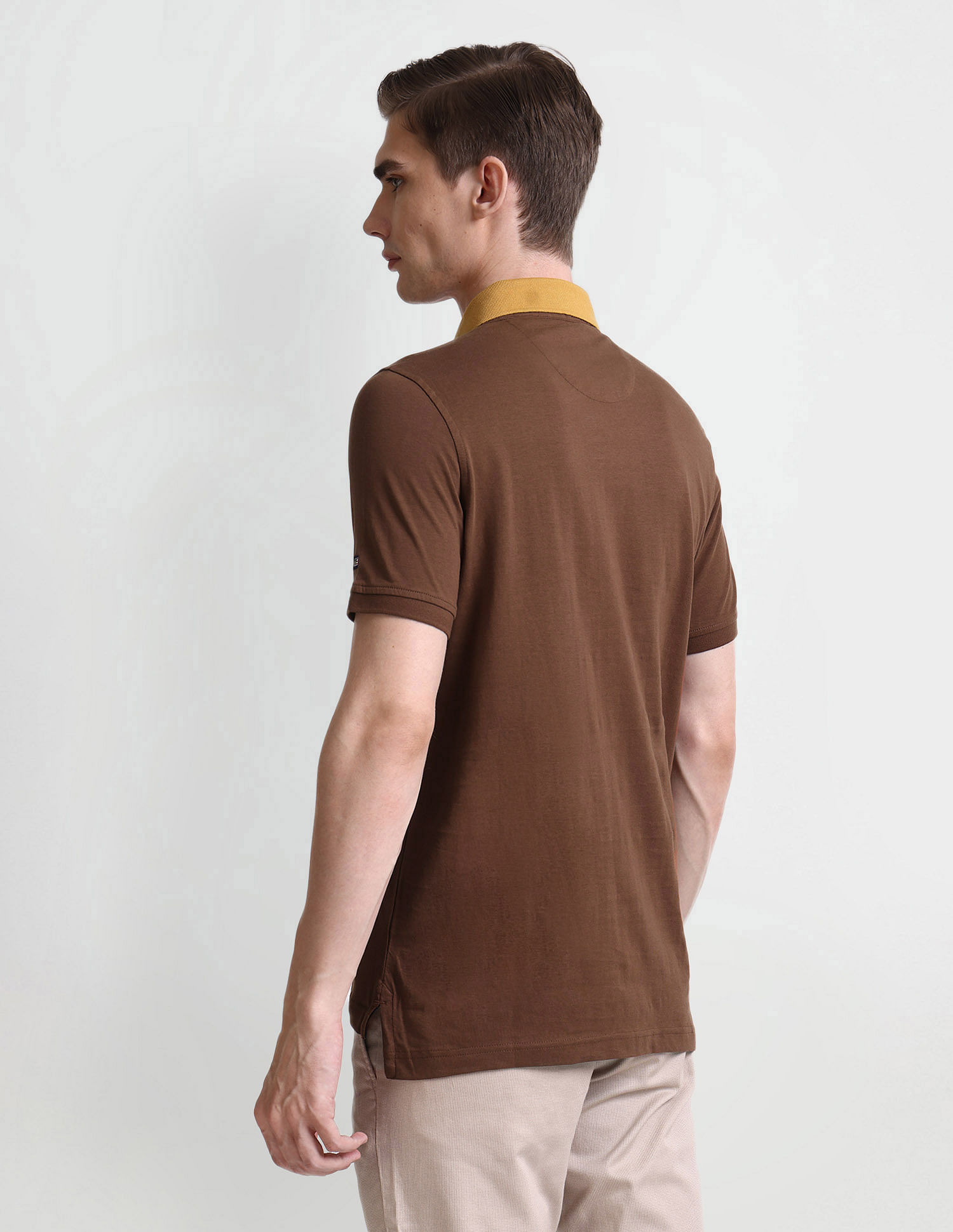 Arrow Sport Graphic Print Cotton Polo Shirt