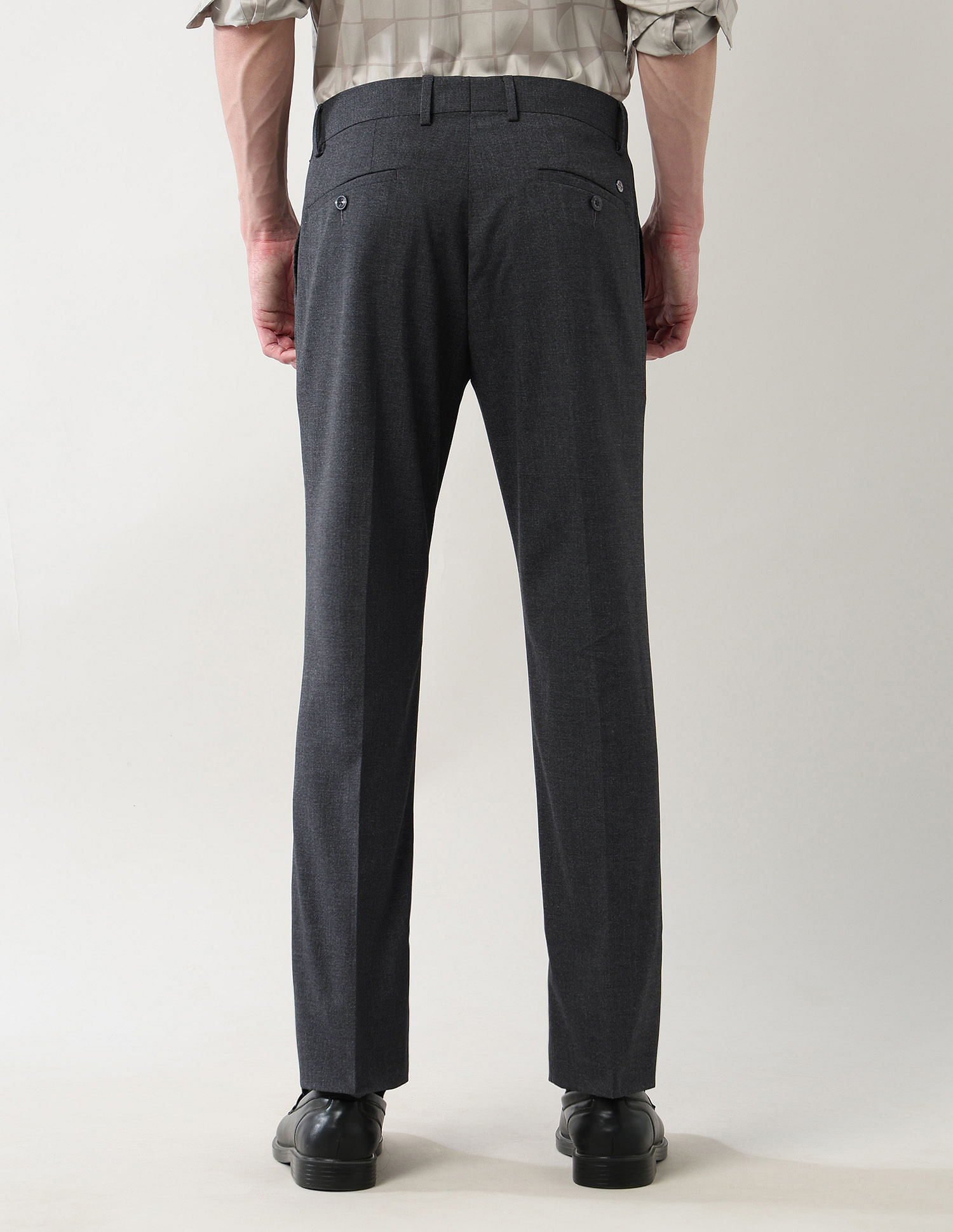 Arrow Newyork Mid Rise Regular Fit Autoflex Trousers
