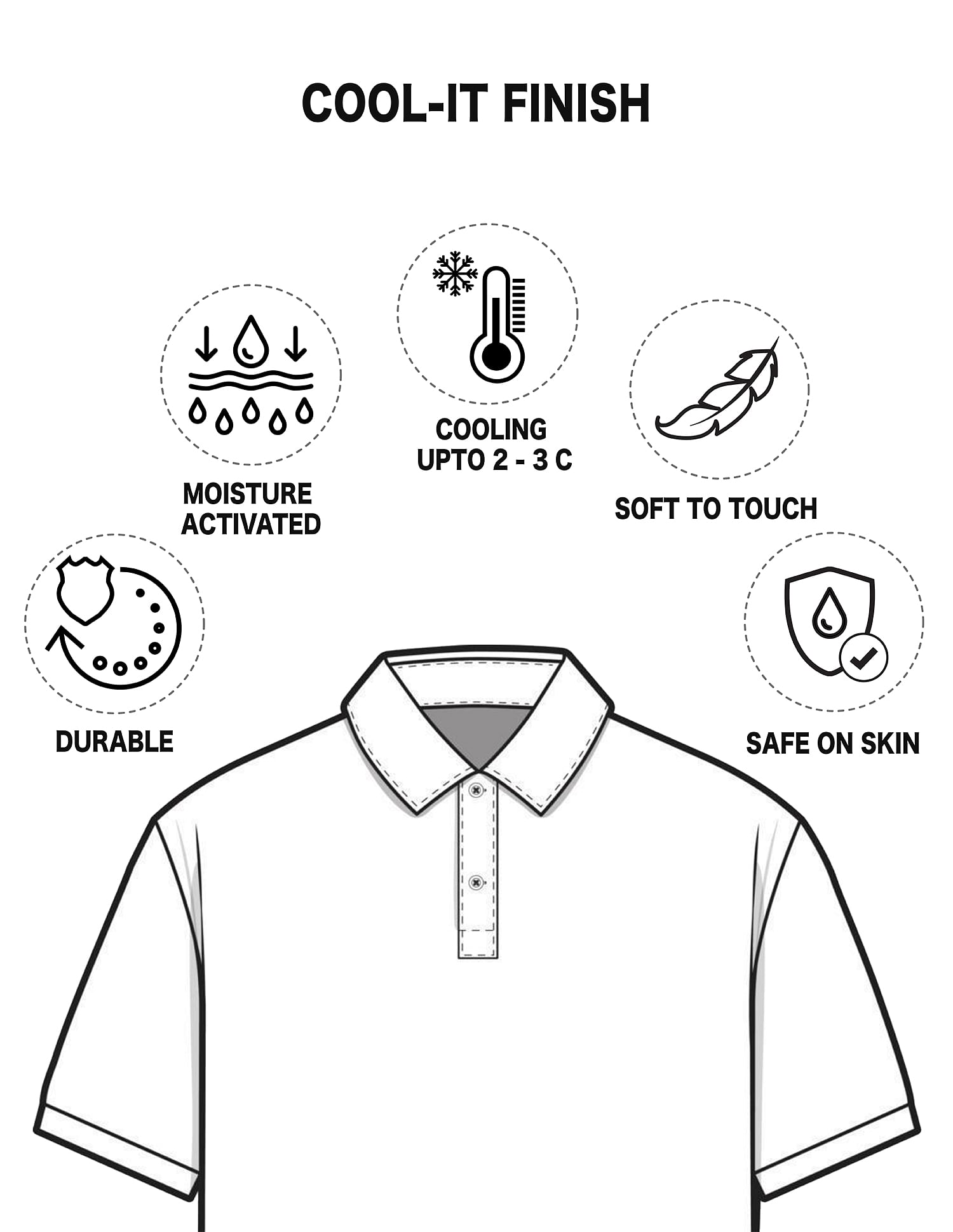 AD by Arvind Floral Print COOL-IT Real Deal Polo Shirt