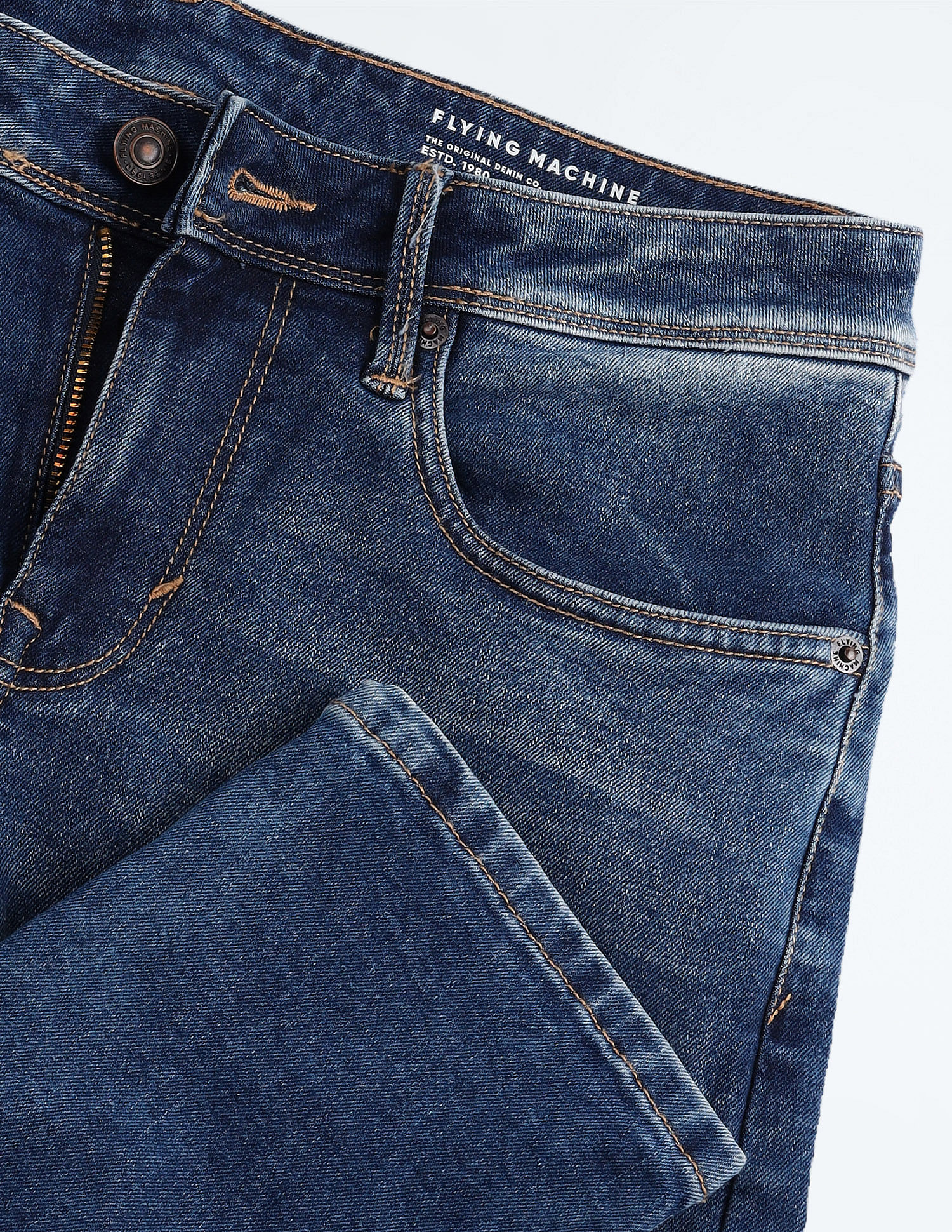 Flying Machine Jackson Super Skinny Stone Wash Jeans