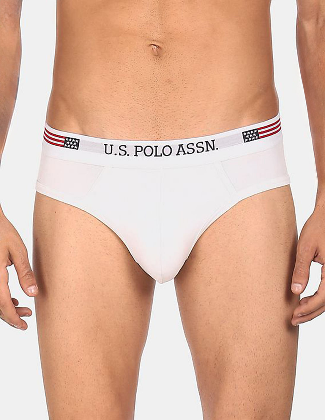 Buy USPA Innerwear Solid Cotton Spandex I650 Briefs - Pack Of 1 - NNNOW.com