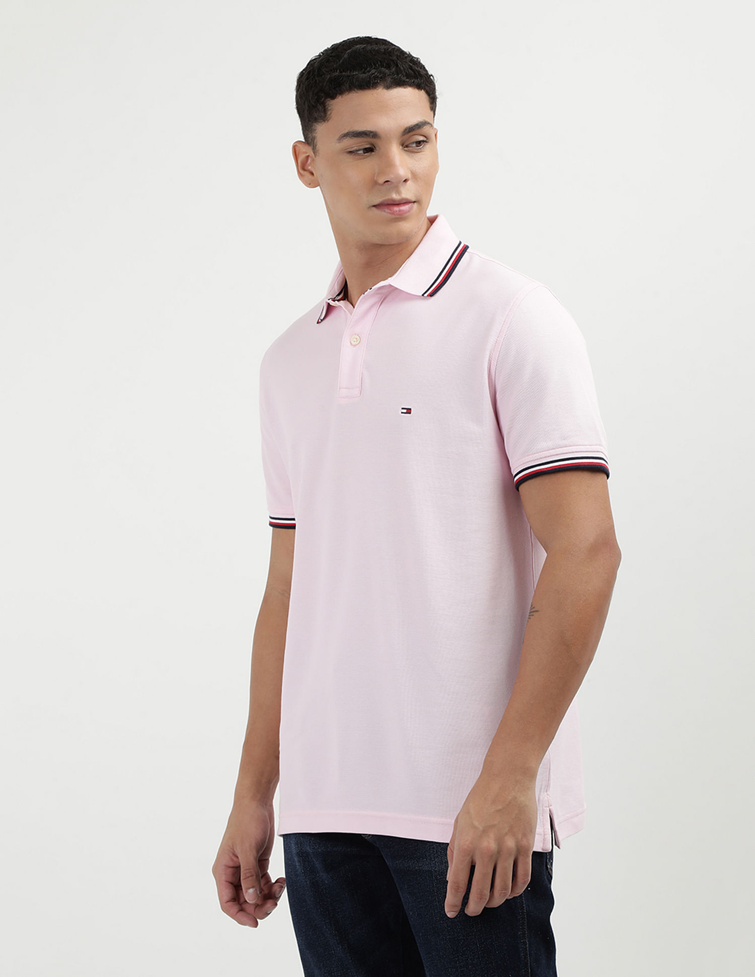 Tommy Hilfiger Tipped Short Sleeve Polo Shirt