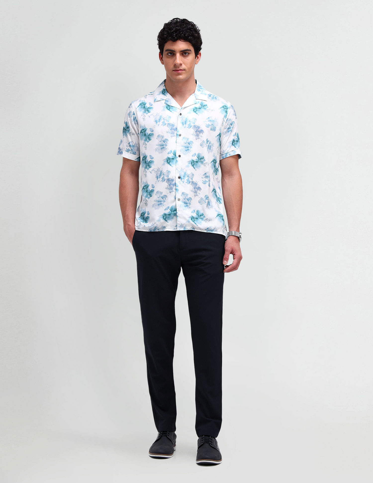 Arrow Newyork Manhattan Slim Fit Floral Shirt