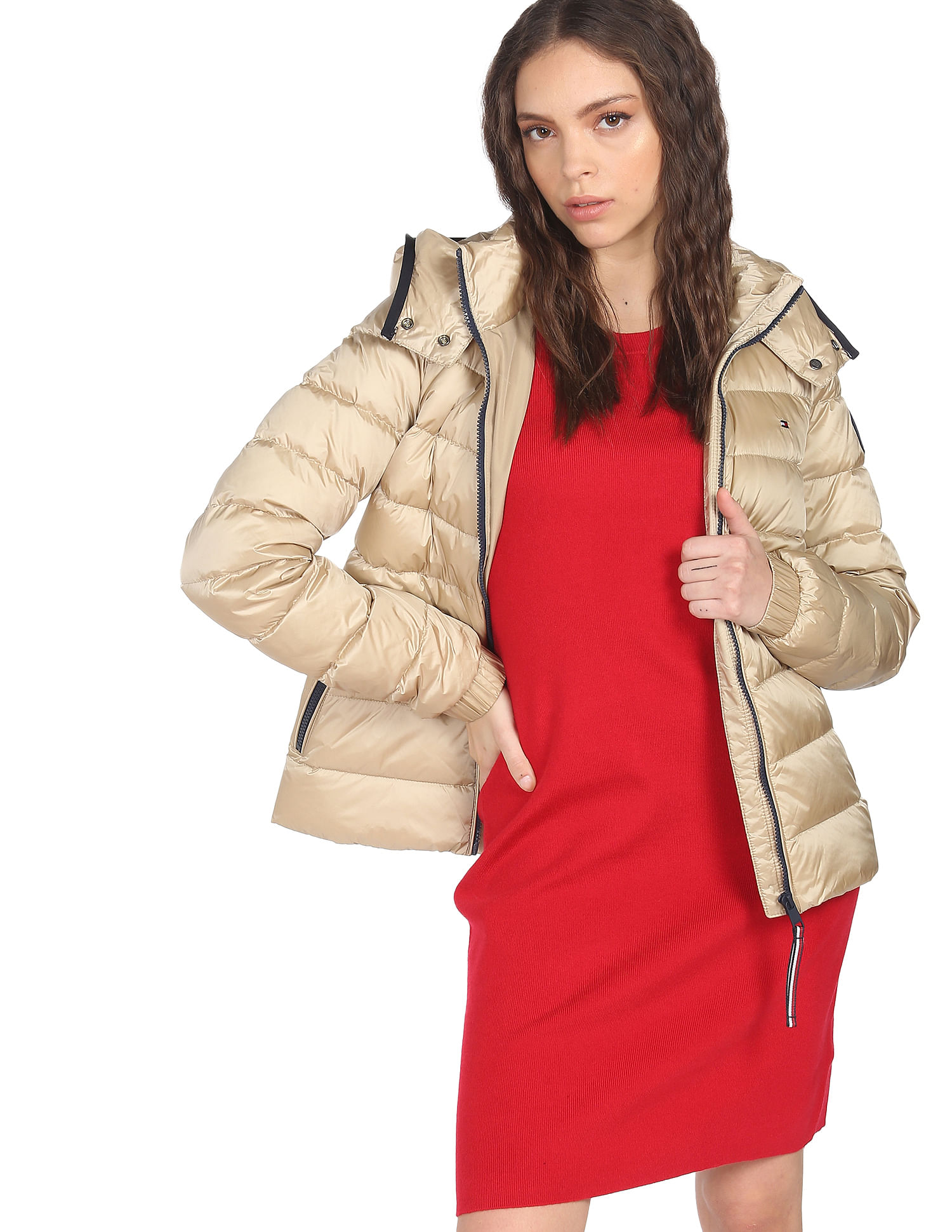 womens tommy hilfiger padded coat