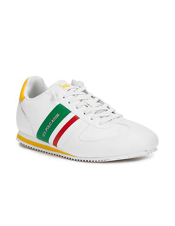 U.S. Polo Assn. Men Panelled Brand Stripe Nemsy Sneakers