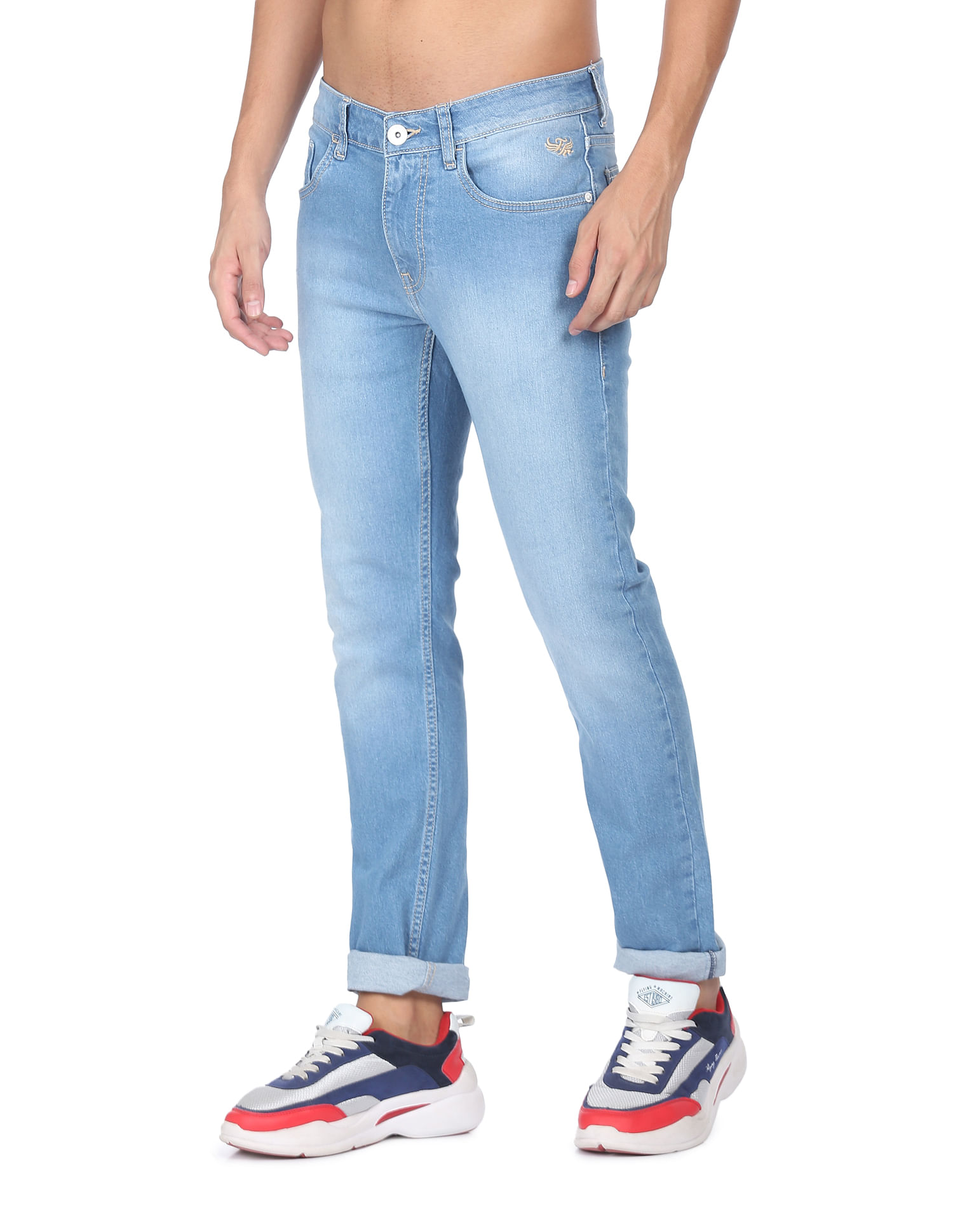 Flying Machine Michael Slim Tapered Fit Mid Rise Jeans