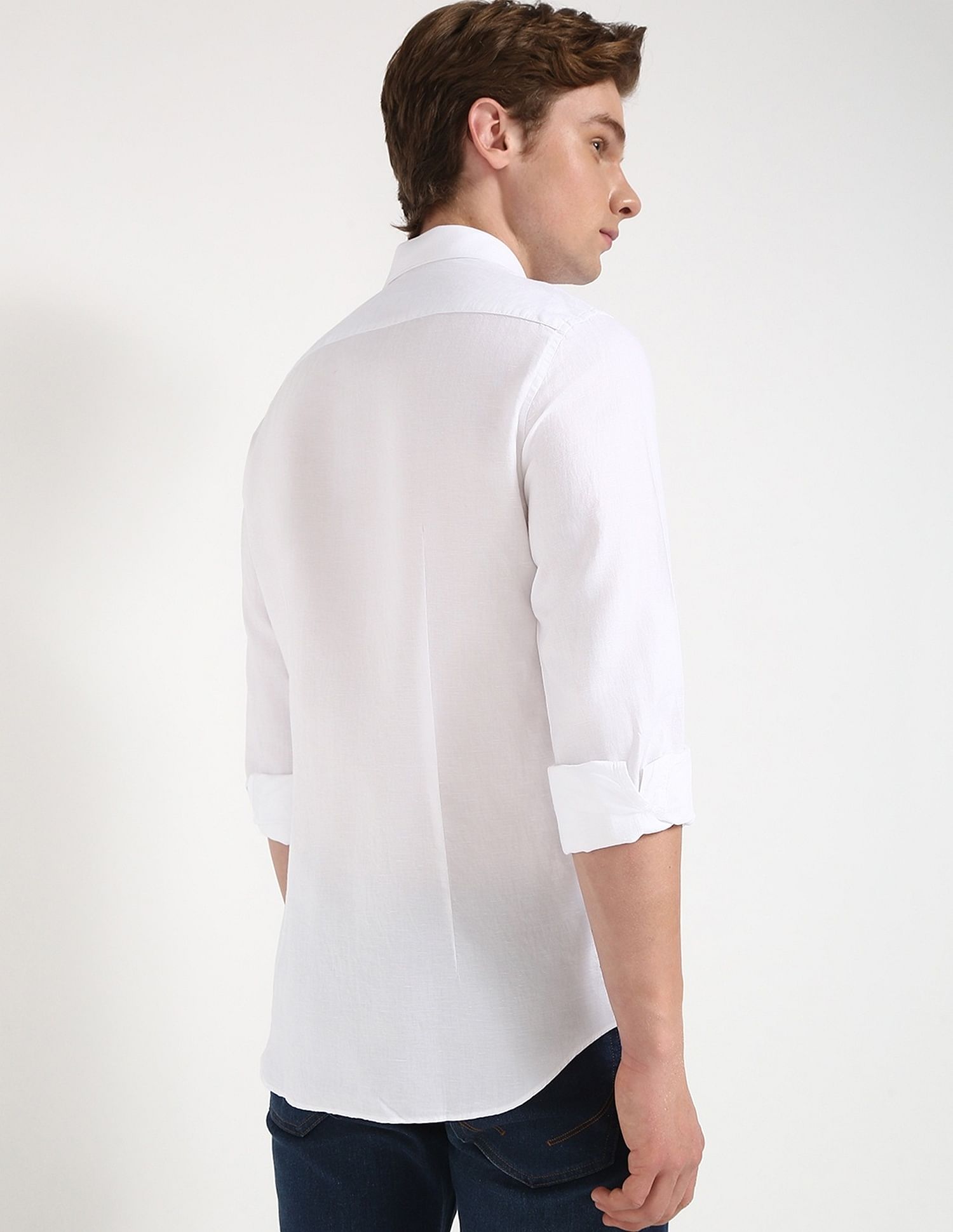 Tommy Hilfiger Solid Slim-Fit Cotton Shirt