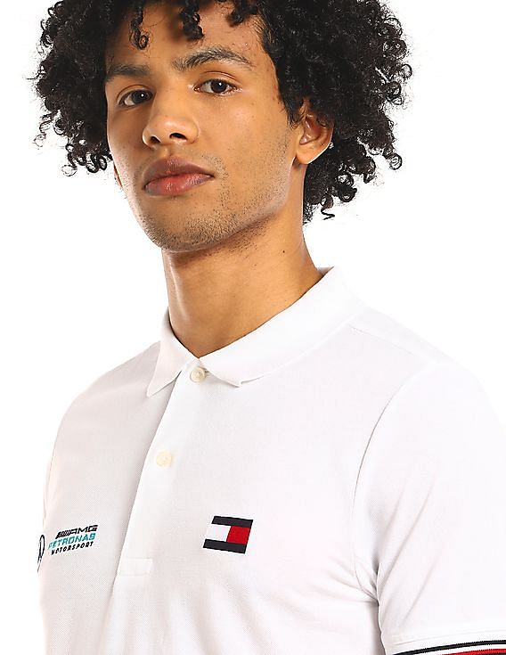 Polo Mercedes Tommy Hilfiger Blanc Mercedes-Benz B66958810 - homme