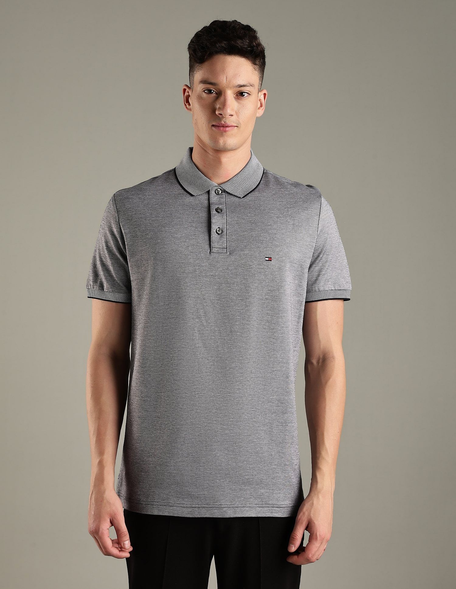 Tommy Hilfiger Printed Regular-Fit Cotton Polo Shirt
