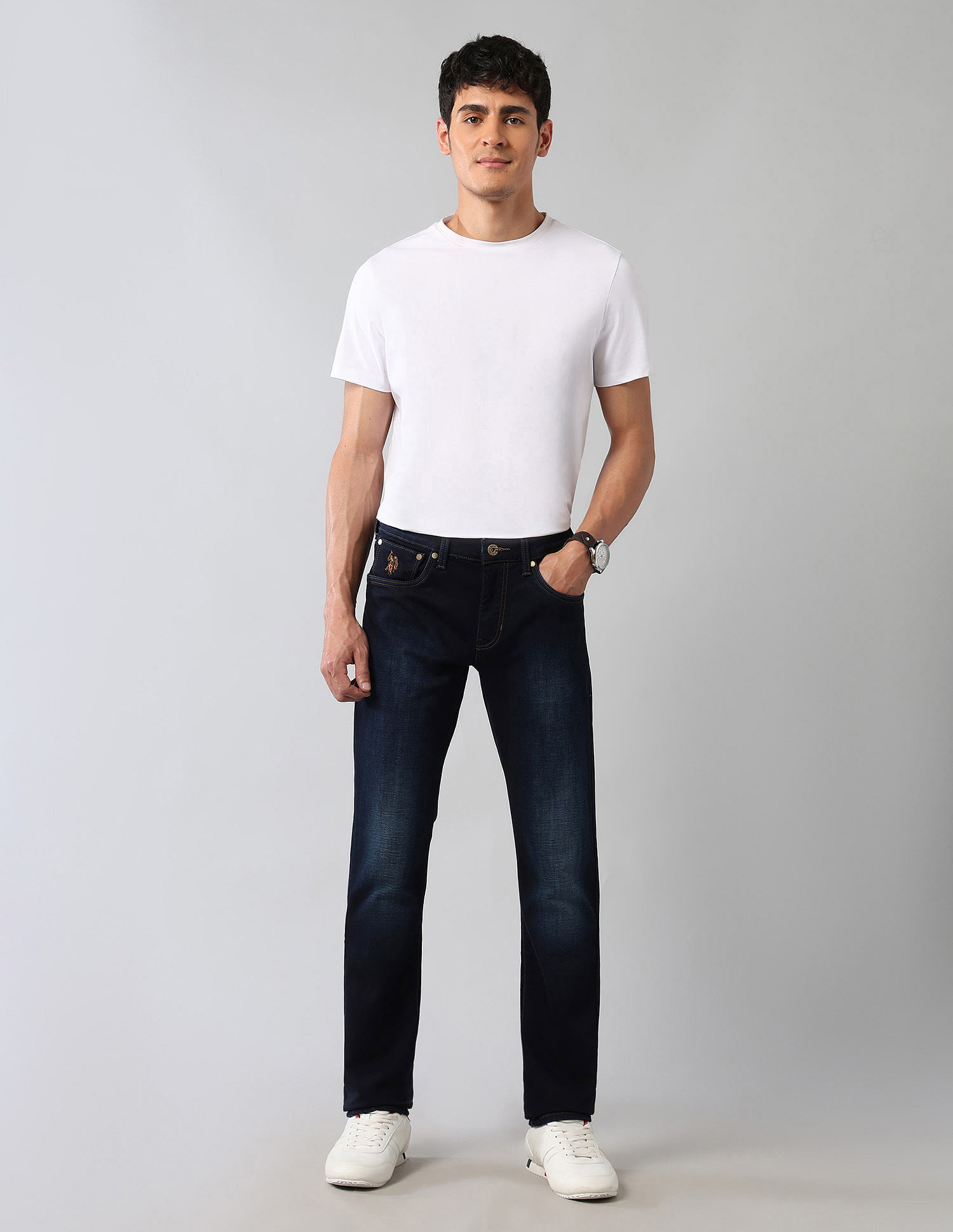 U.S. Polo Assn. Denim Co. Brandon Slim Tapered Fit Blue Ultra Soft Jeans