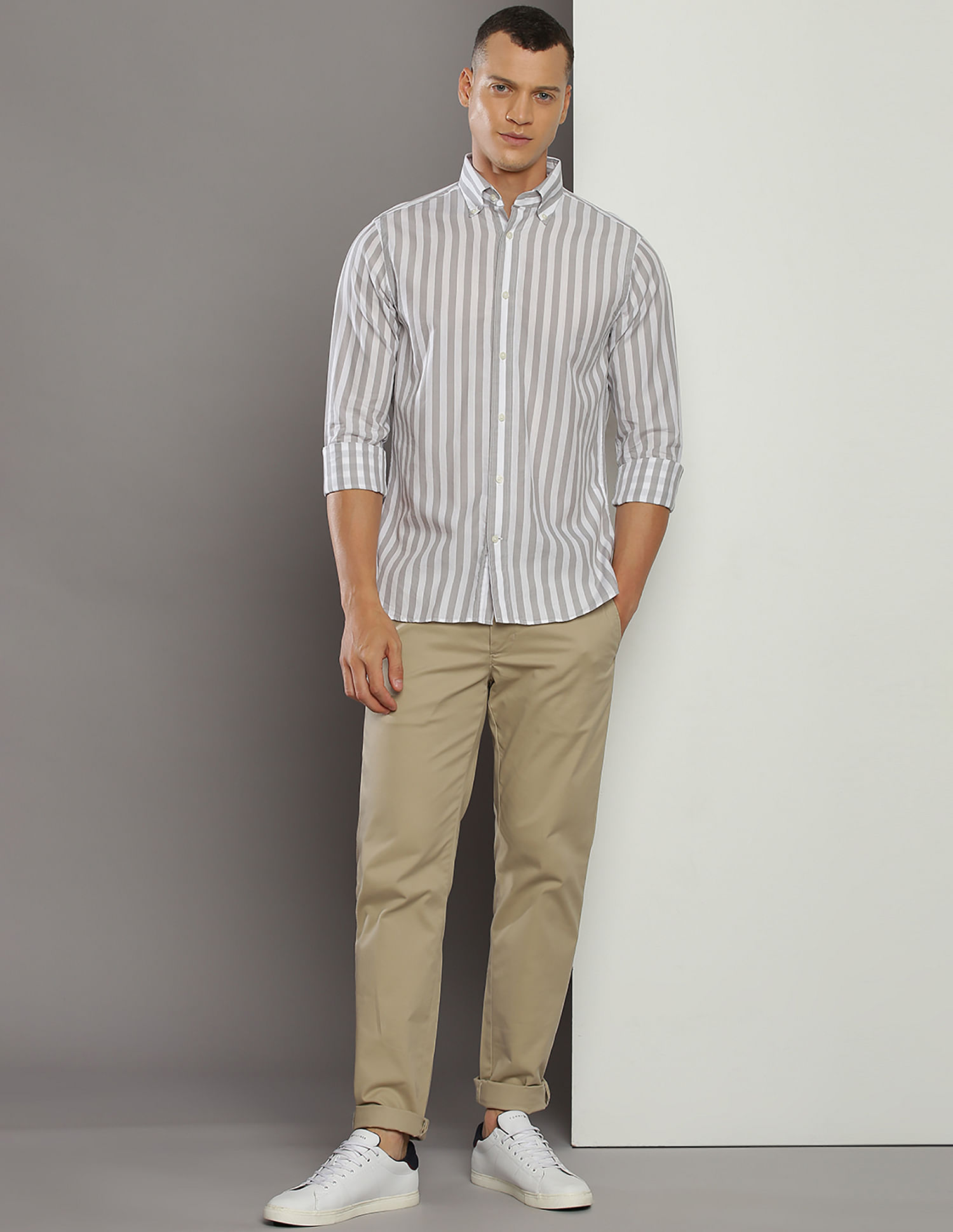 Tommy Hilfiger Silky Bold Vertical Stripe Shirt