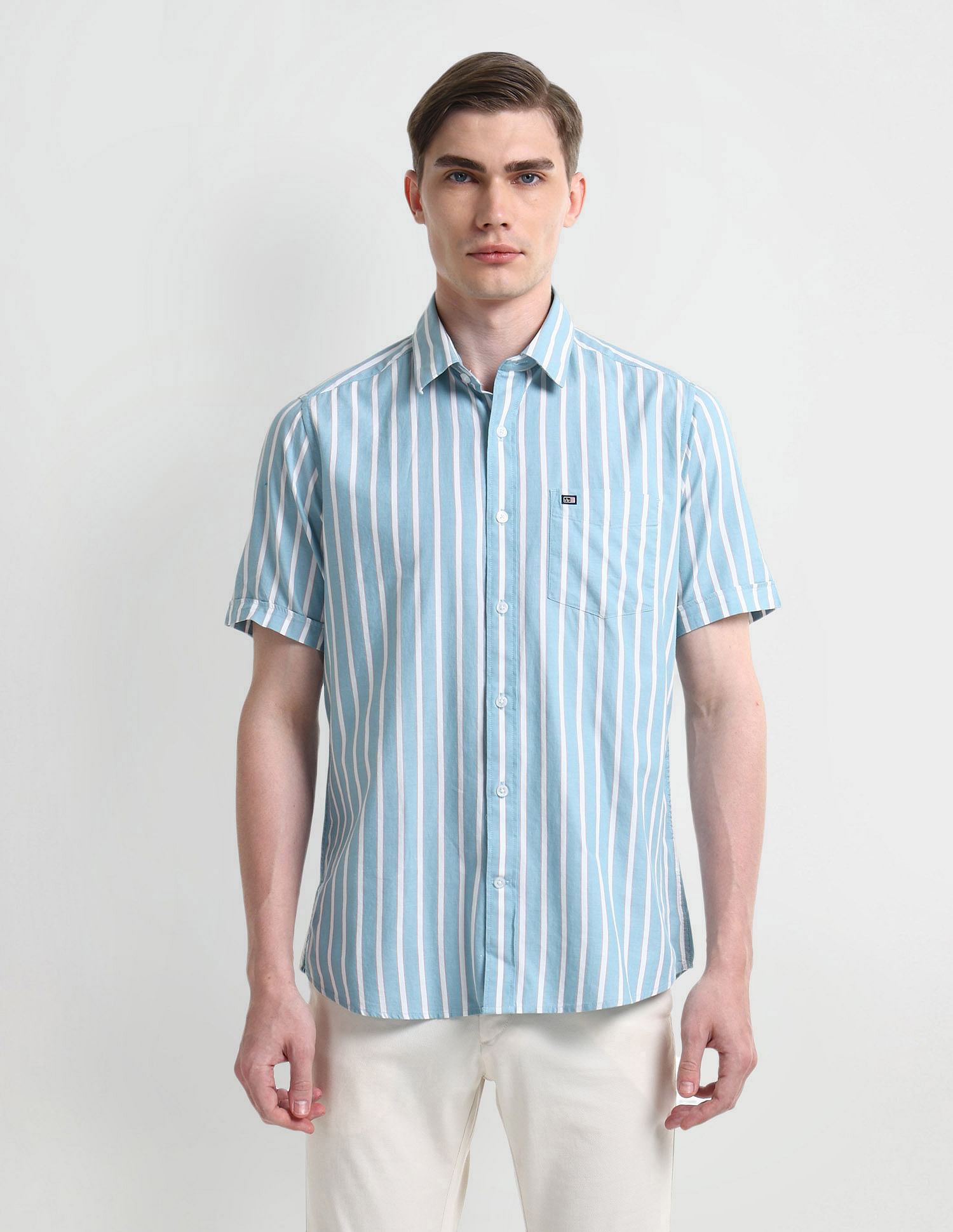 Arrow Sport Cutaway Collar Cotton Shirt
