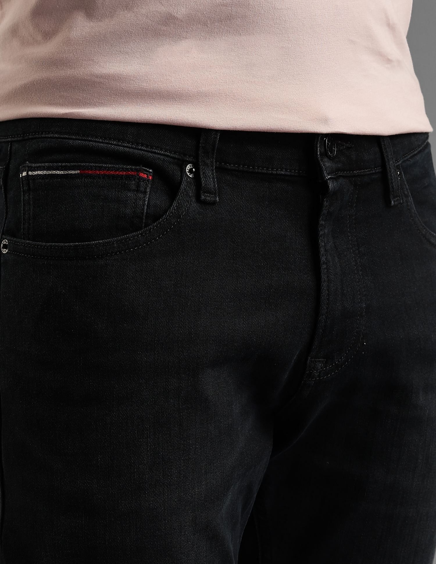 Tommy Hilfiger Mid-Wash Regular-Fit Mid Rise Jeans