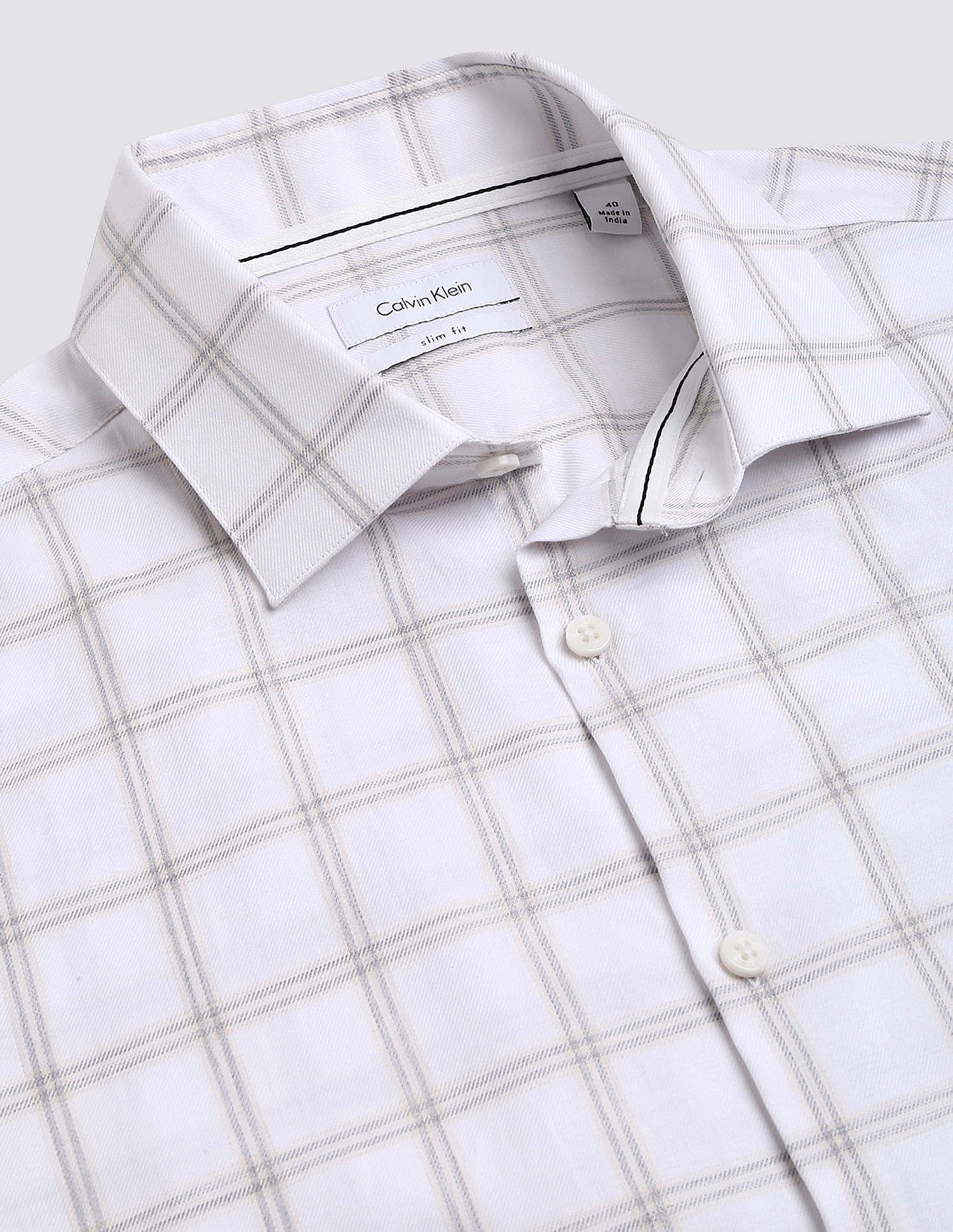 Calvin Klein Windowpane Check Twill Shirt