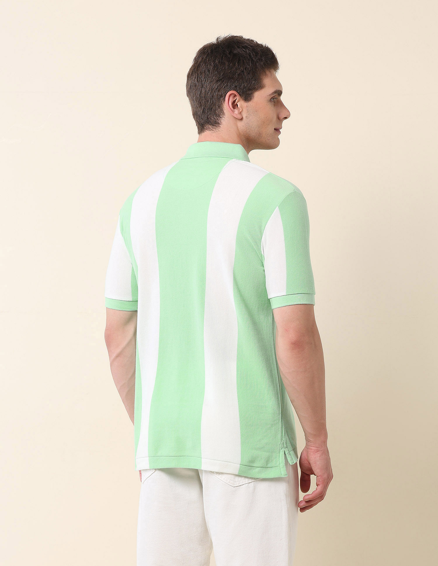 U.S. Polo Assn. Vertical Striped Summer Splash Polo Shirt
