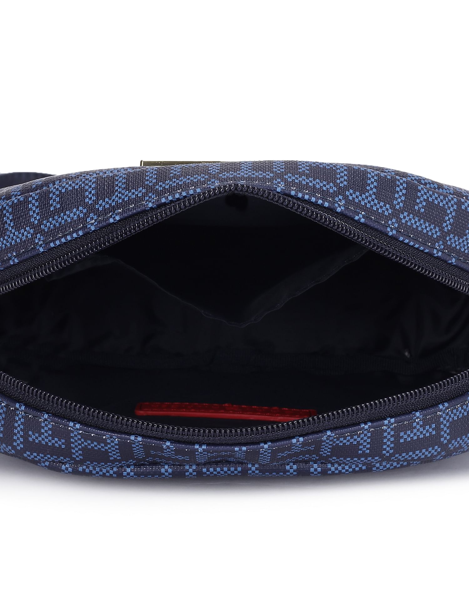 Tommy Hilfiger Women Navy Waverly All Over Monogram Sling Bag