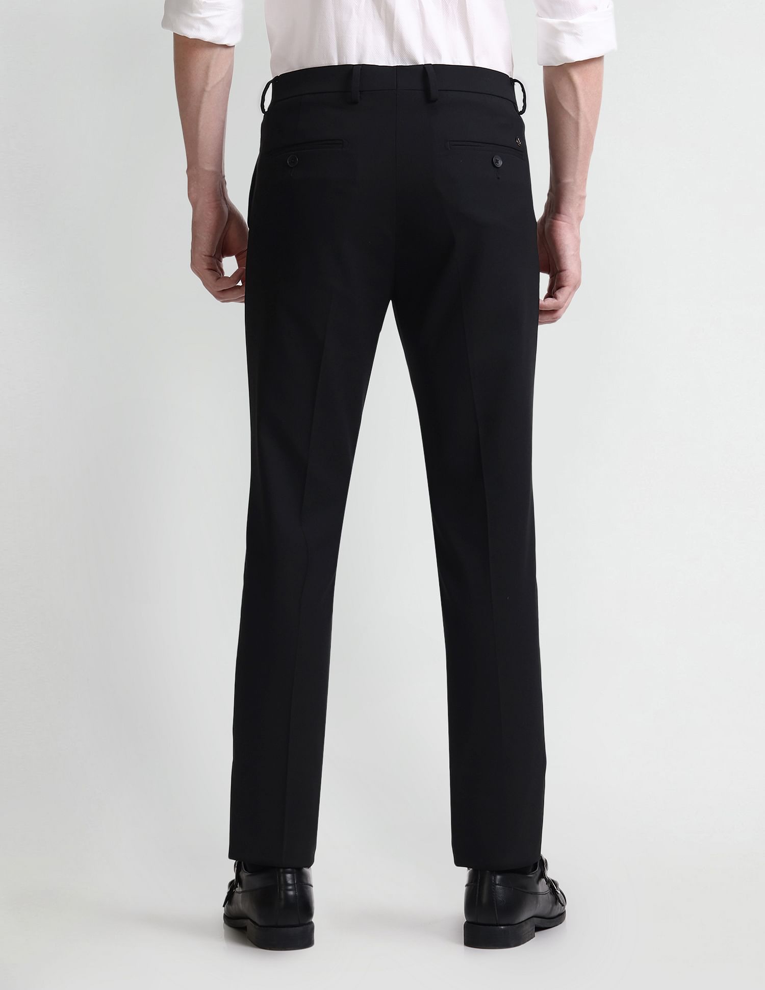 Arrow Mid Rise Slim Fit Trousers