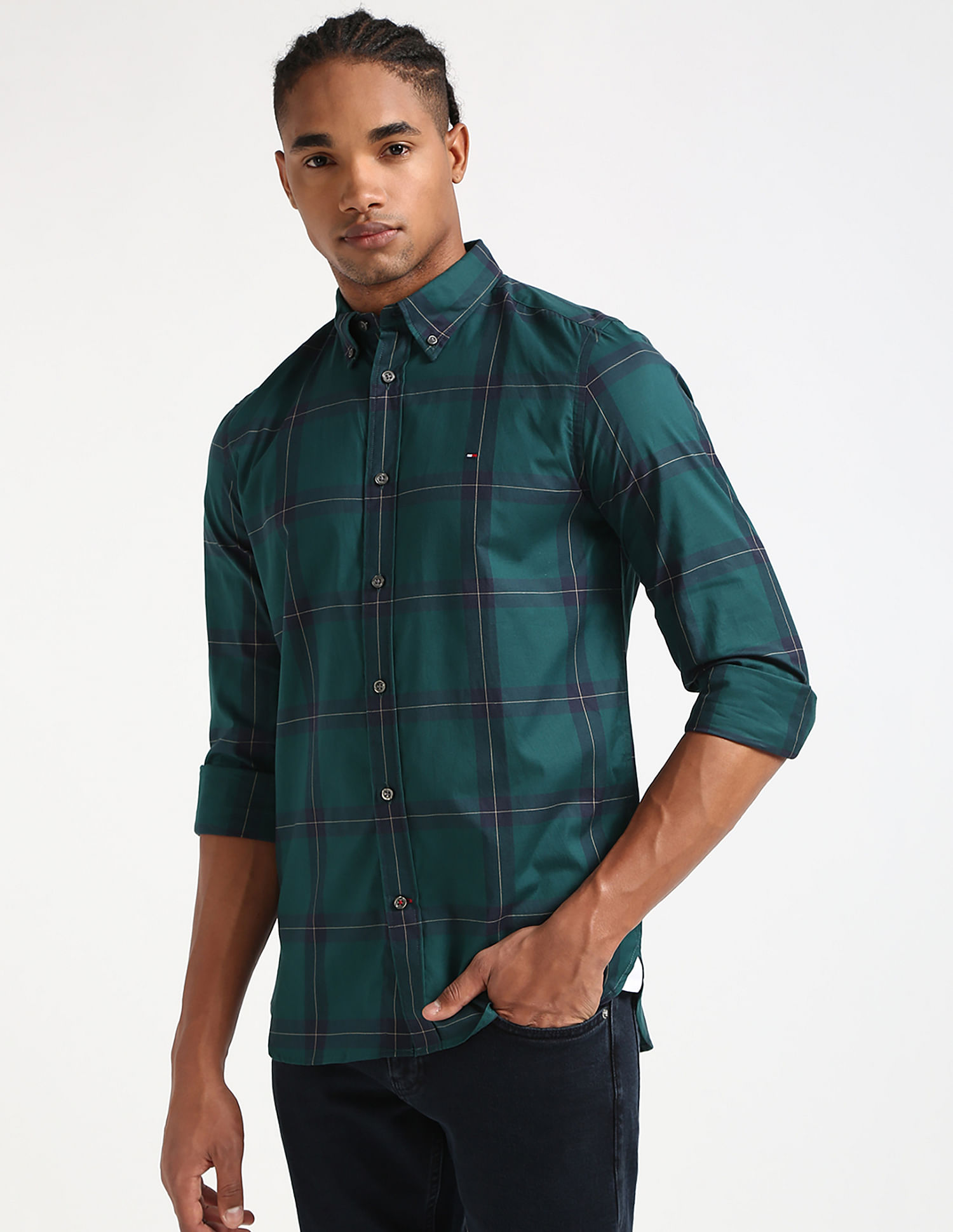 Tommy Hilfiger Harrington Poplin Plaid Shirt
