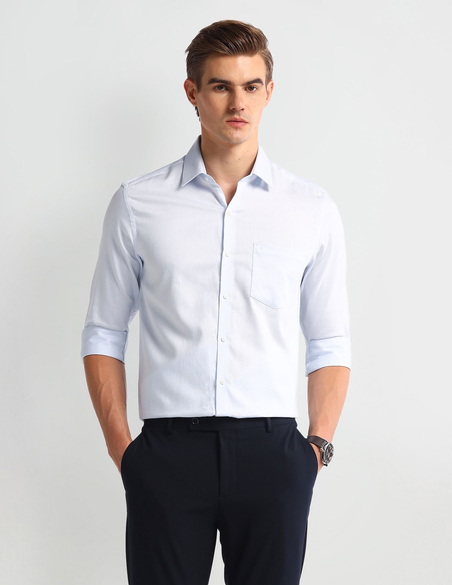 Arrow Cutaway Collar Slim Fit Shirt