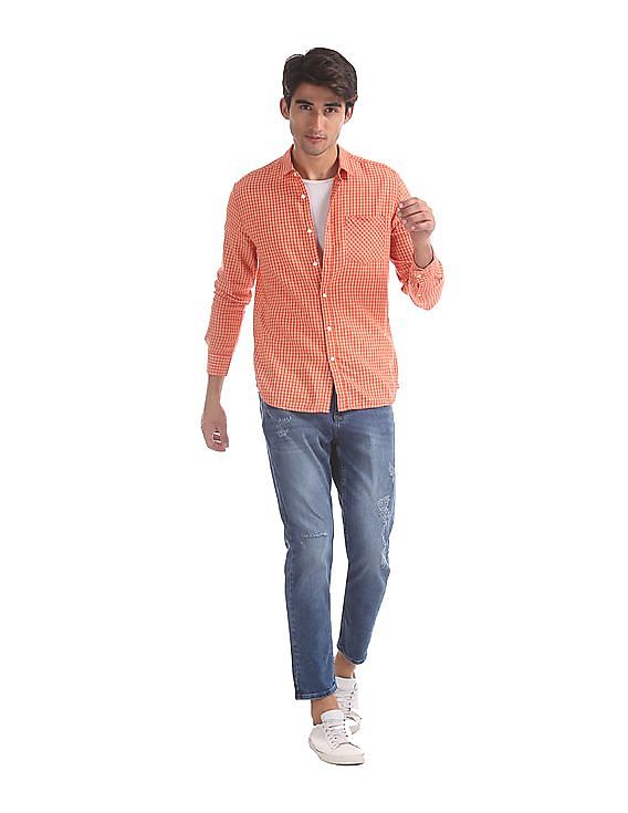 Flying Machine MJ Mankle Slim Fit Washed Jeans